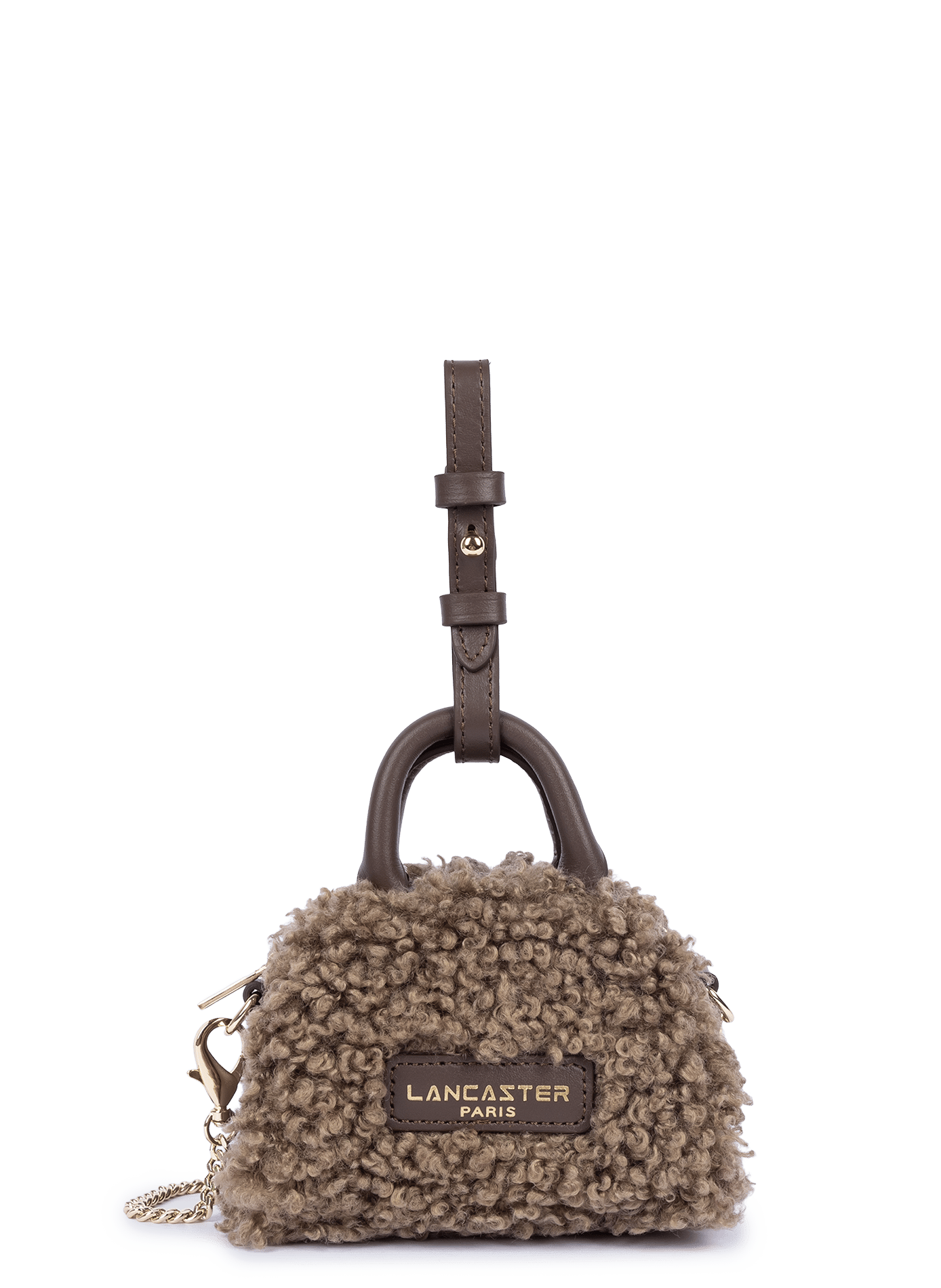 Nano sac à main - moumoute LANCASTER Marron