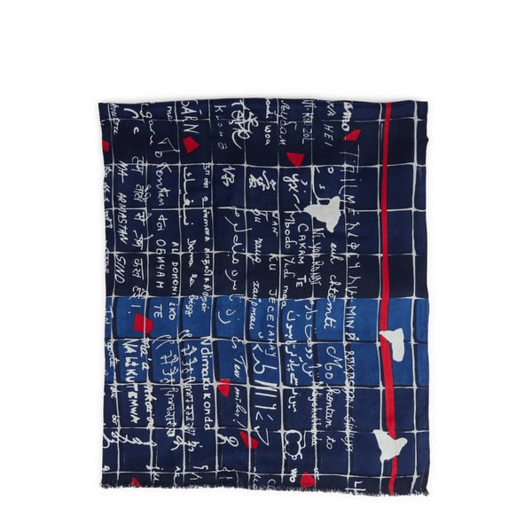 Foulard LOVE imprimé en laine mélangée Foulard LOVE imprimé en laine mélangée