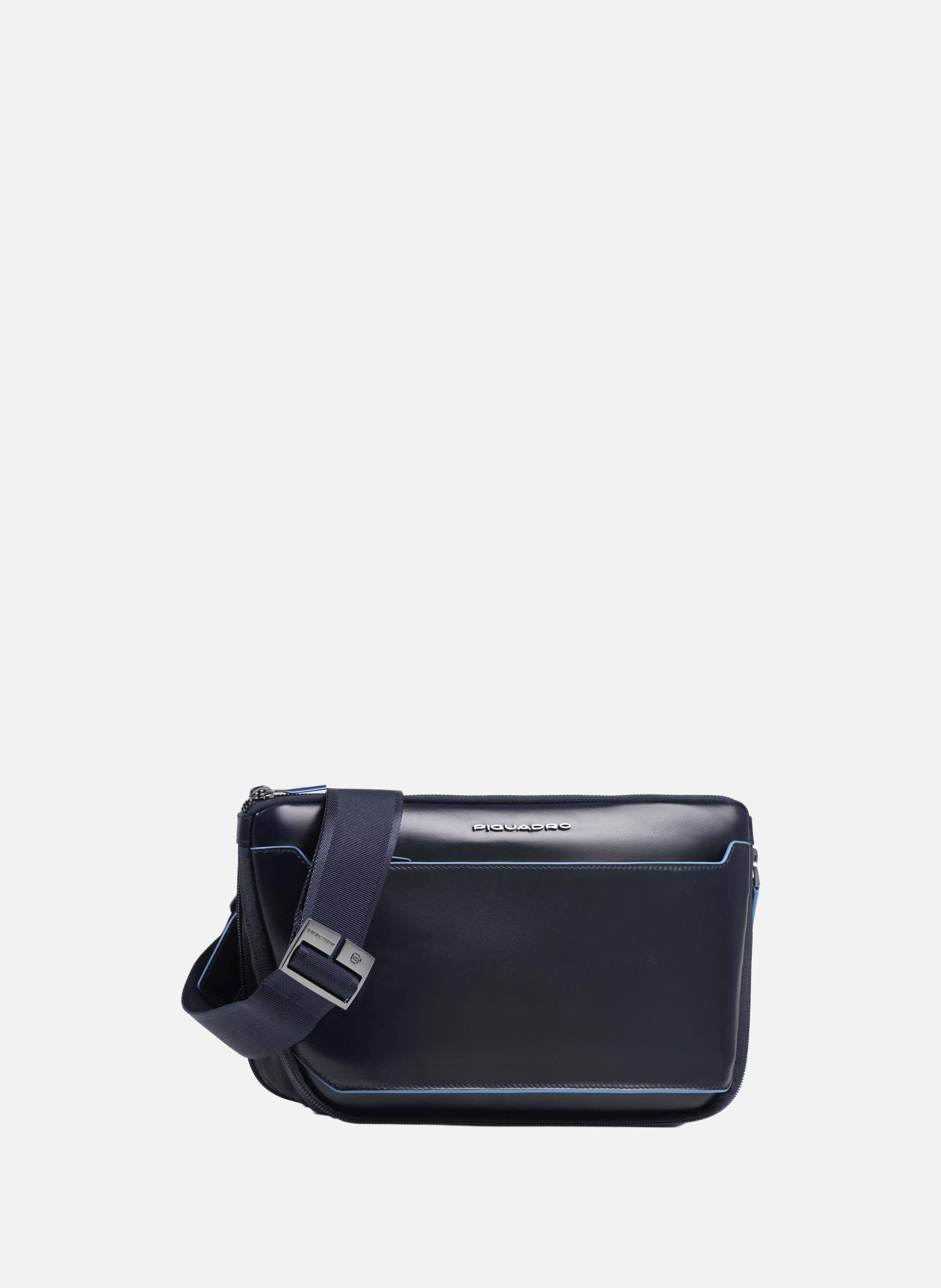 Erweiterbare flache gürteltasche PIQUADRO Blau