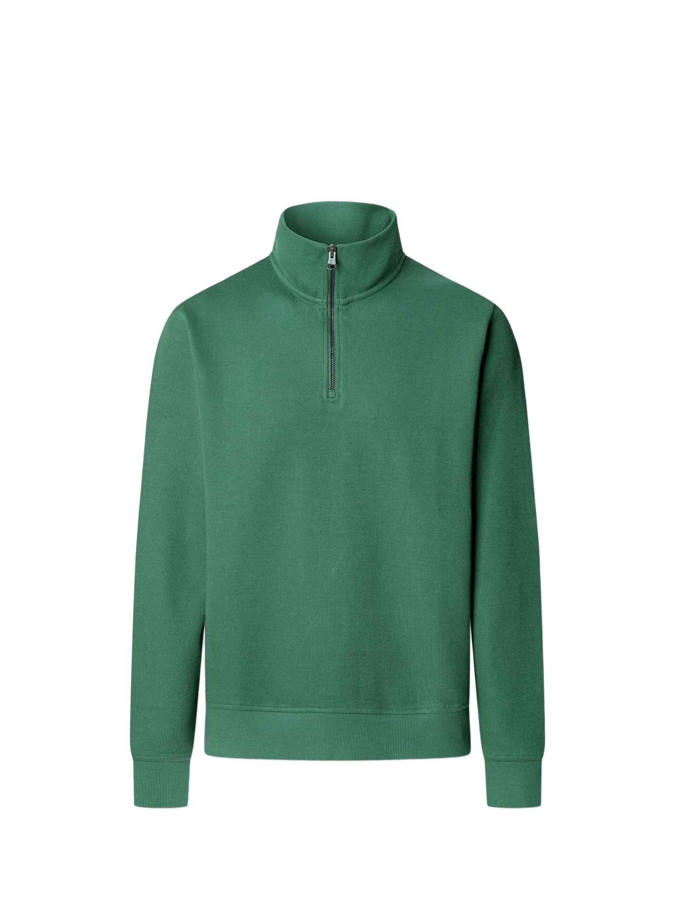 Gerader Sweatshirt mit Stehkragen aus Baumwolle FACONNABLE Grun