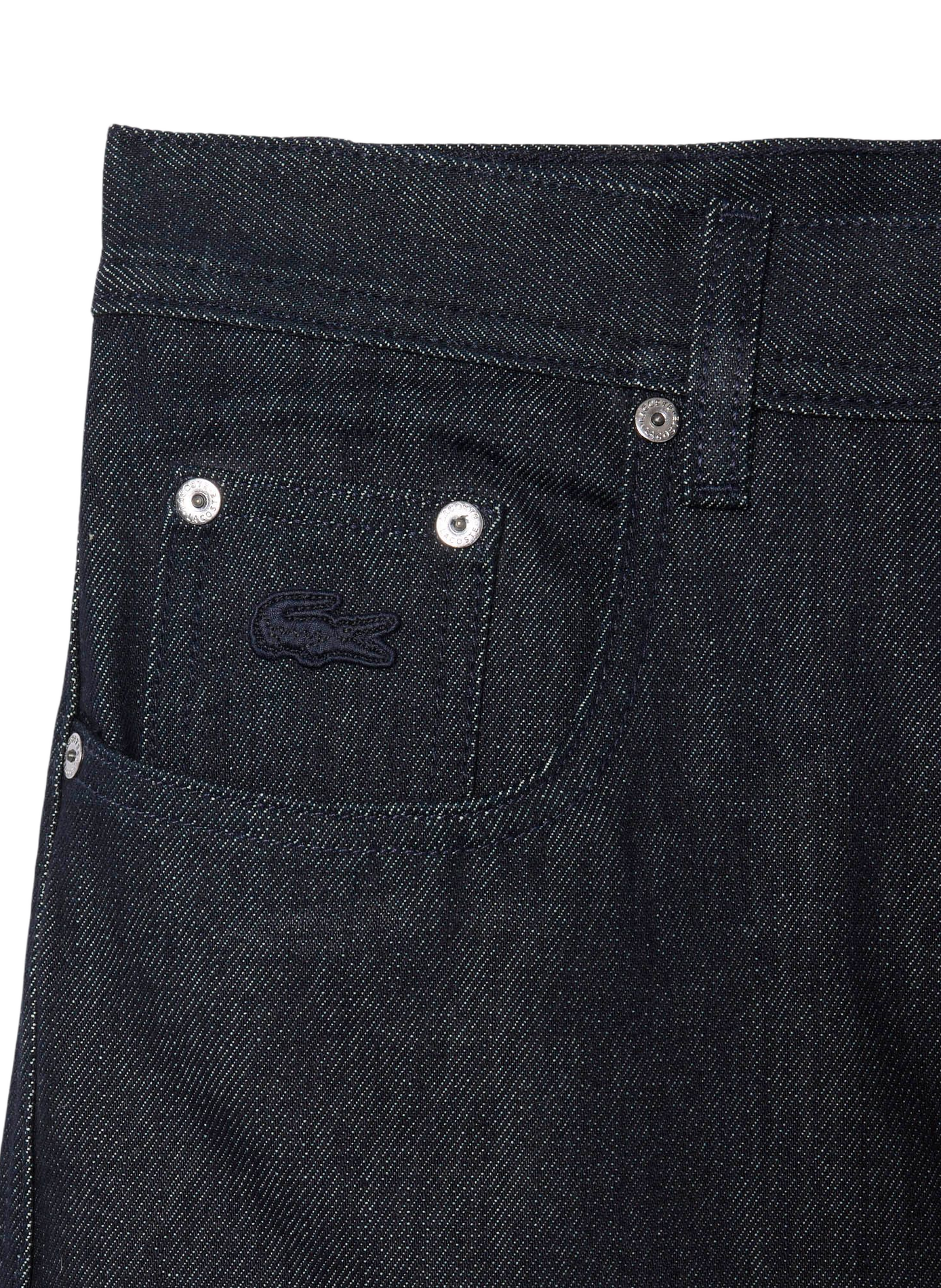 Plain mid-rise straight-leg jeans LACOSTE Blue