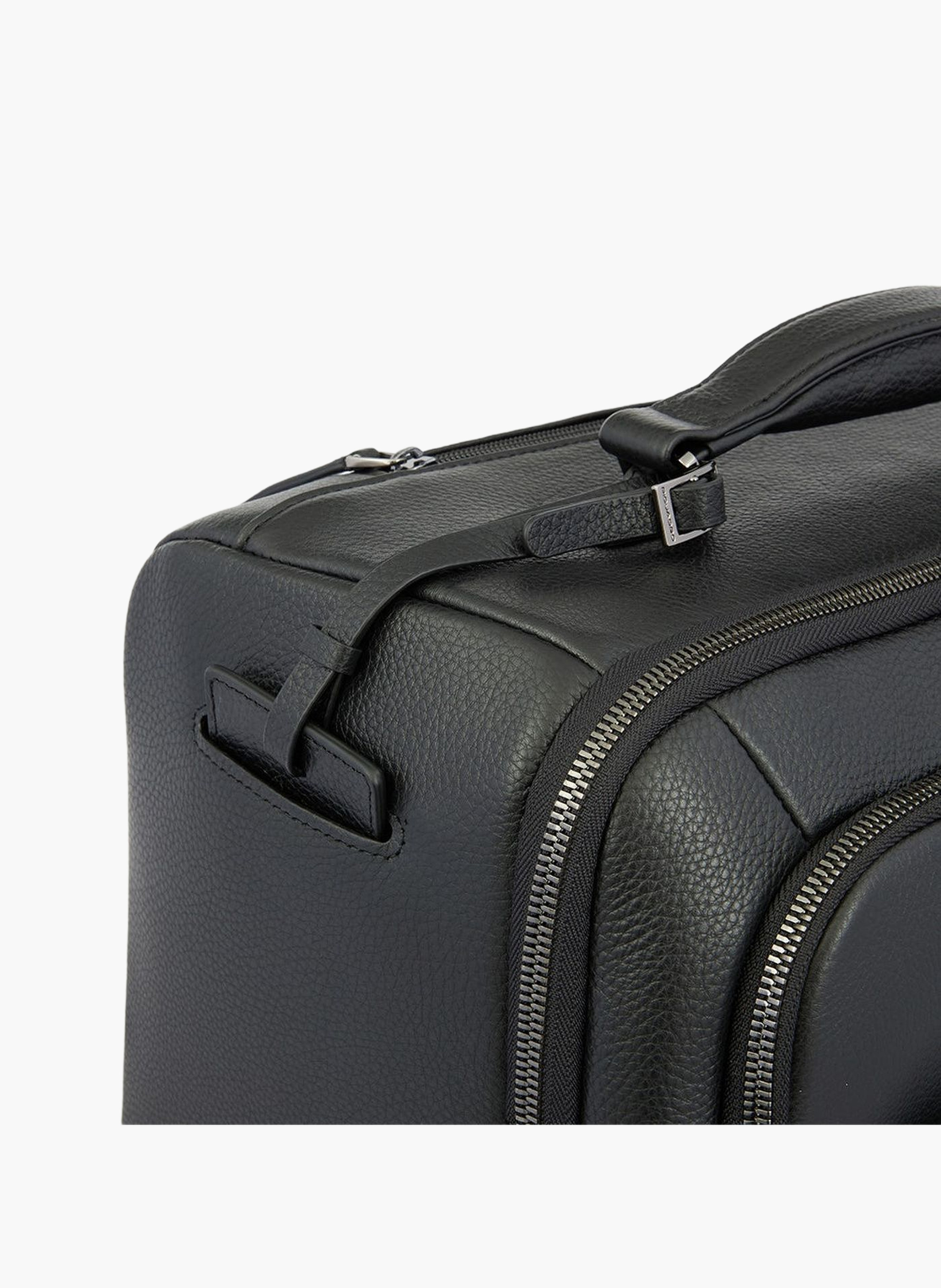 Handbagagekoffer voor 15,6 inch laptop PIQUADRO Zwart