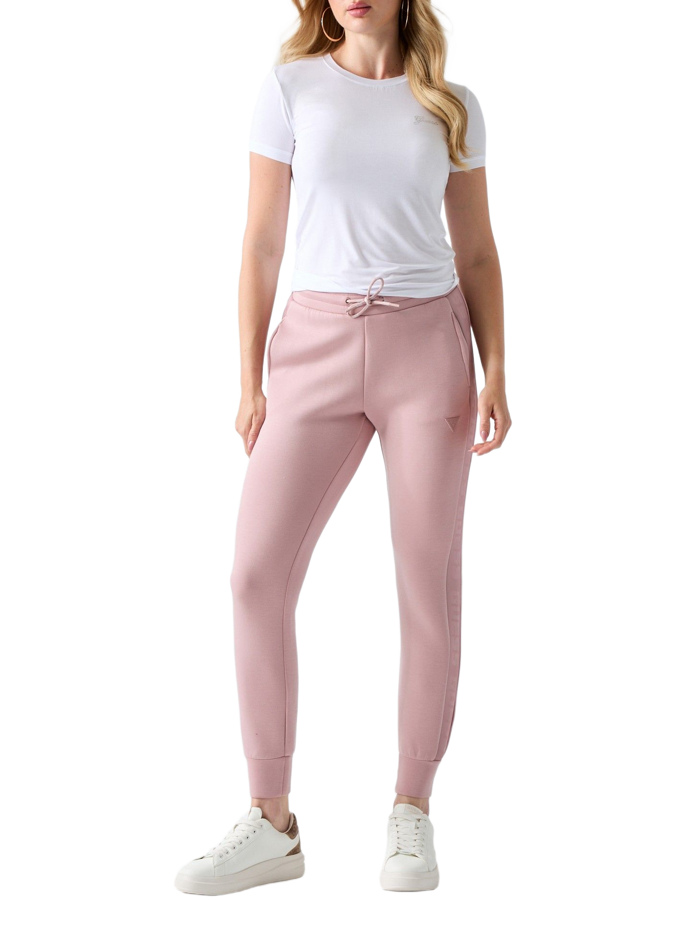 Tee-shirt col rond | Blanc GUESS Femme