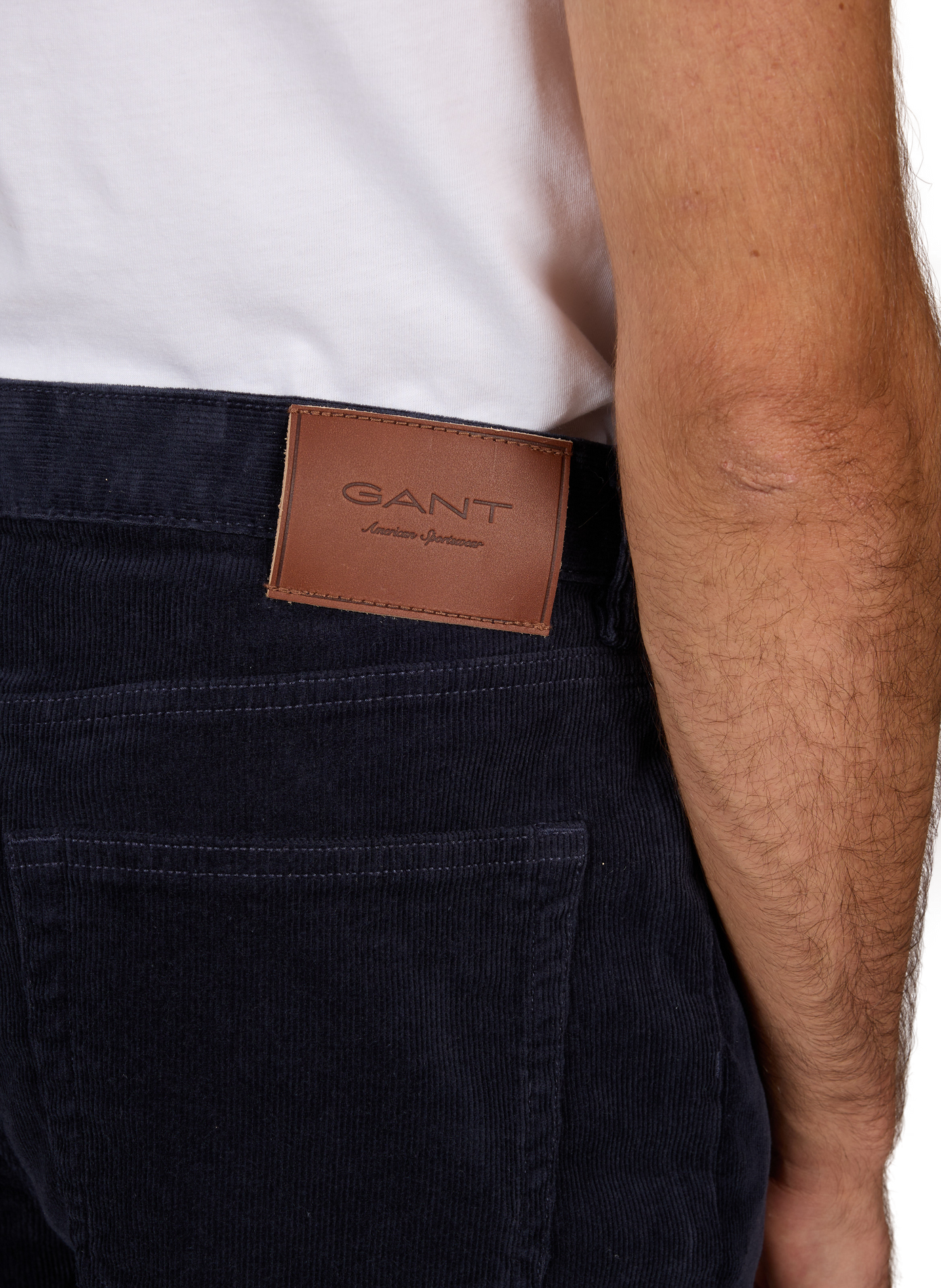 Cotton-blend corduroy jeans GANT Blue
