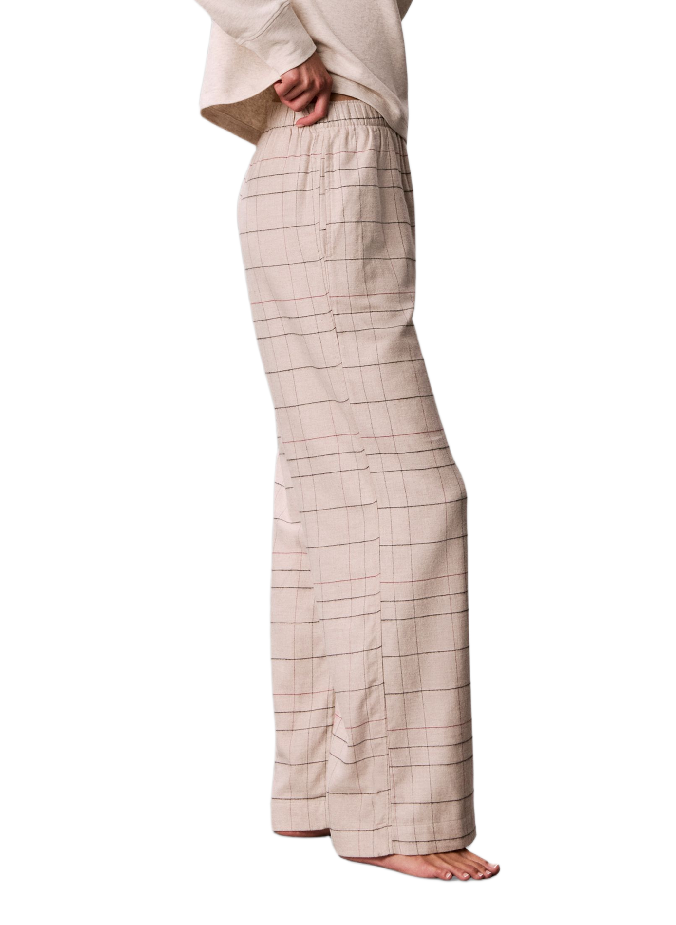 Karierter Pyjamahose aus Baumwollmischung | Rot CALVIN KLEIN Damen