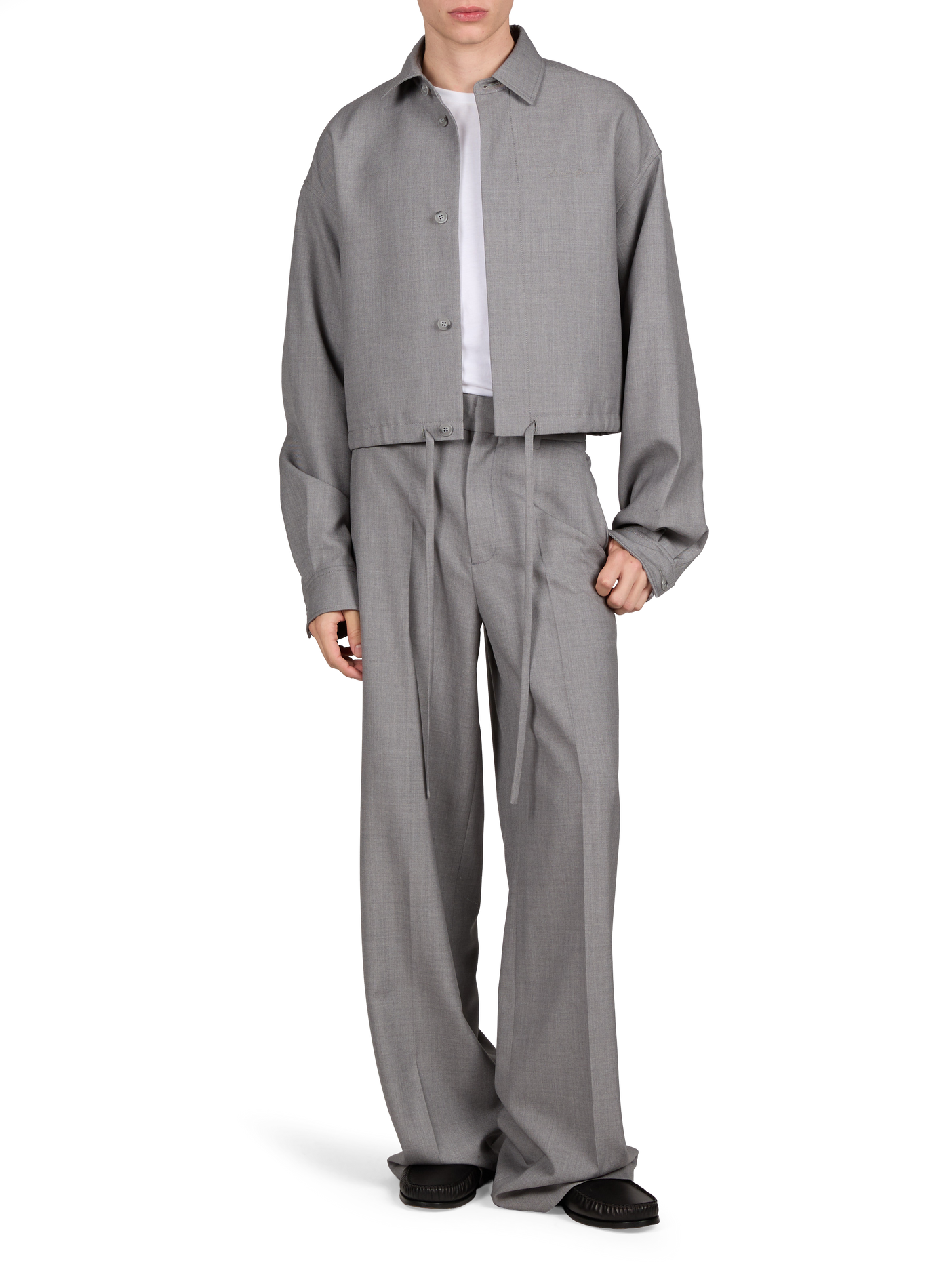 Wide-leg trousers SEAN SUEN Grey
