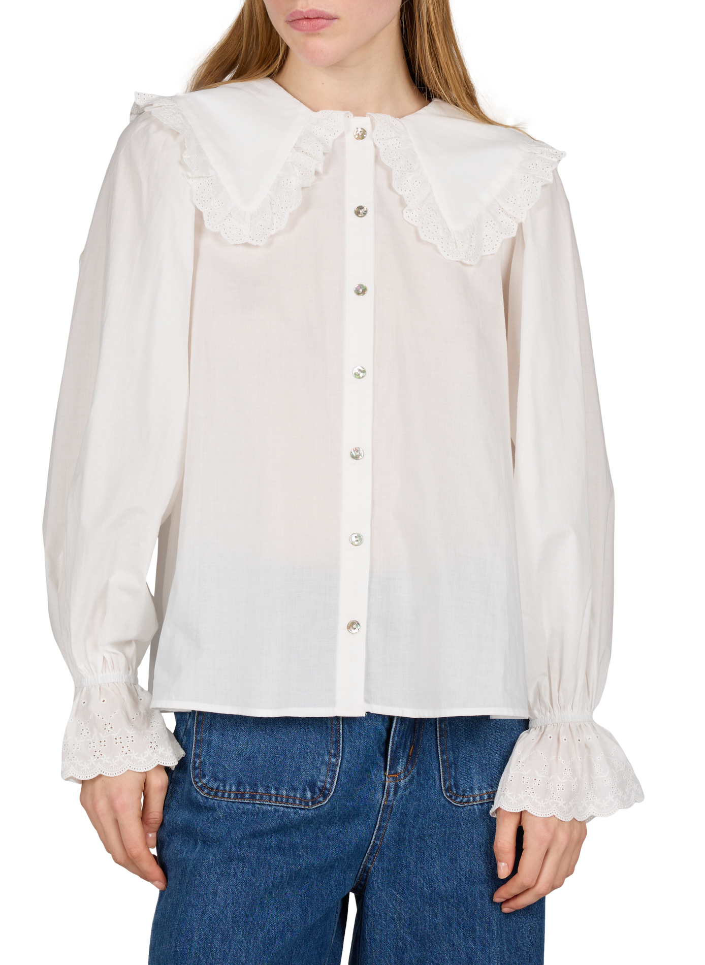 Loose-fit cotton shirt GARANCE White