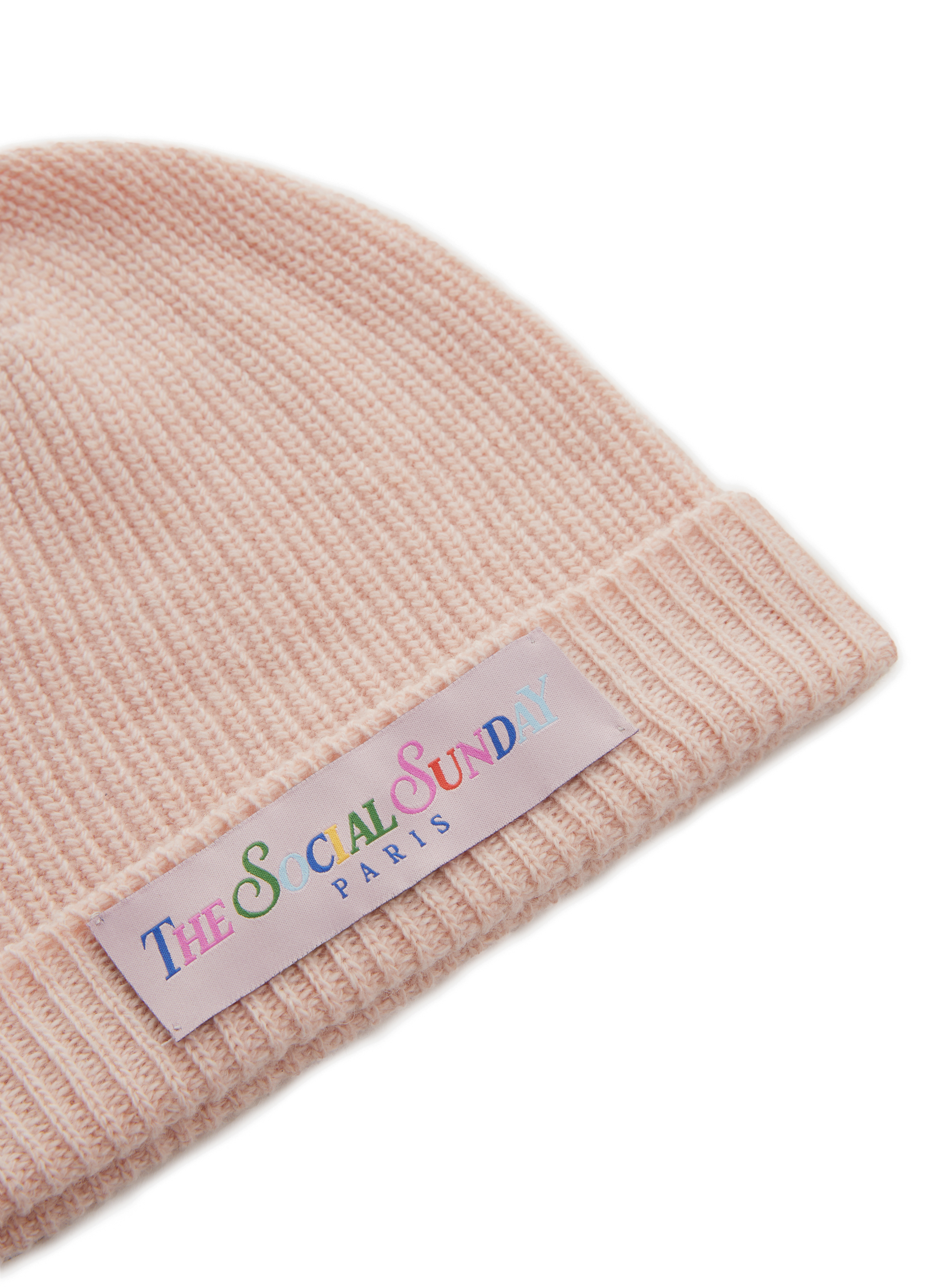 Bonnet en laine mélangée THE SOCIAL SUNDAY Rose