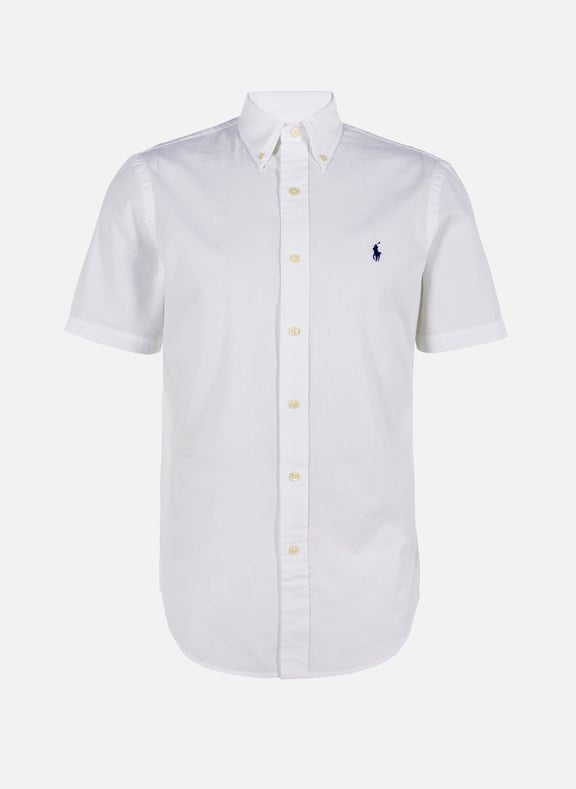 Chemise à manches courtes en coton Blanc by POLO RALPH LAUREN POLO RALPH LAUREN Chemise à manches courtes en coton Blanc