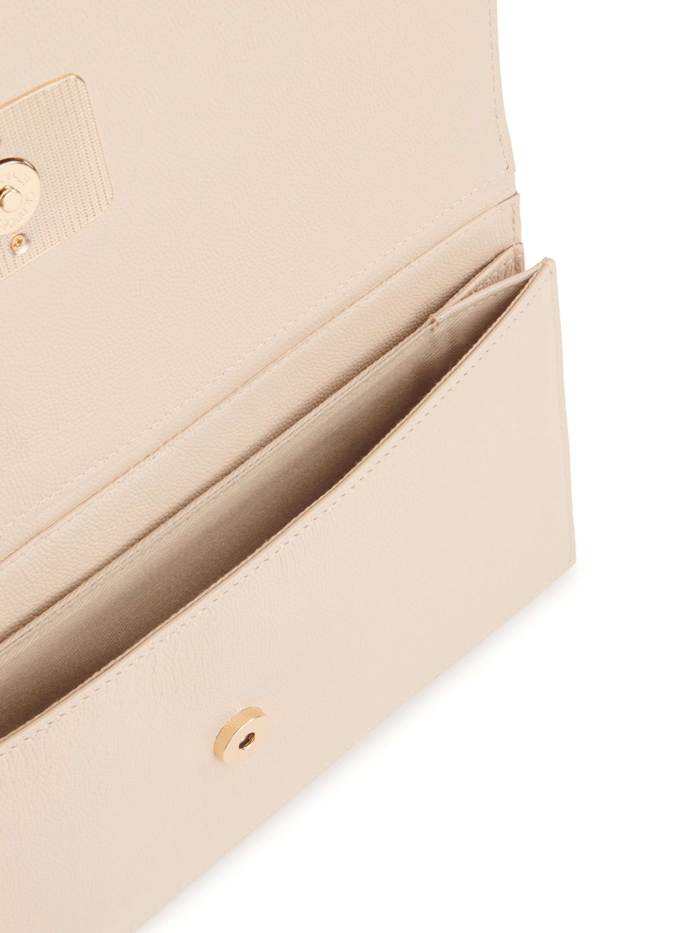 Leather clutch  LA RÉSERVE Beige