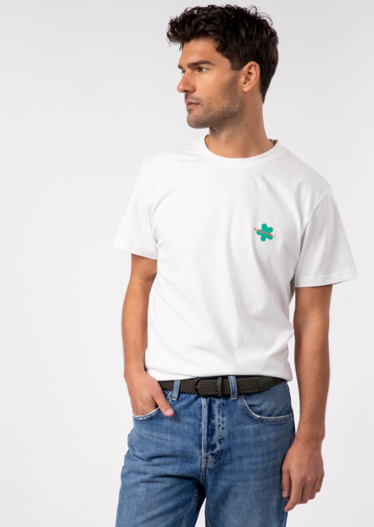 Ceinture tressée élastique multicolore BILLYBELT Kaki