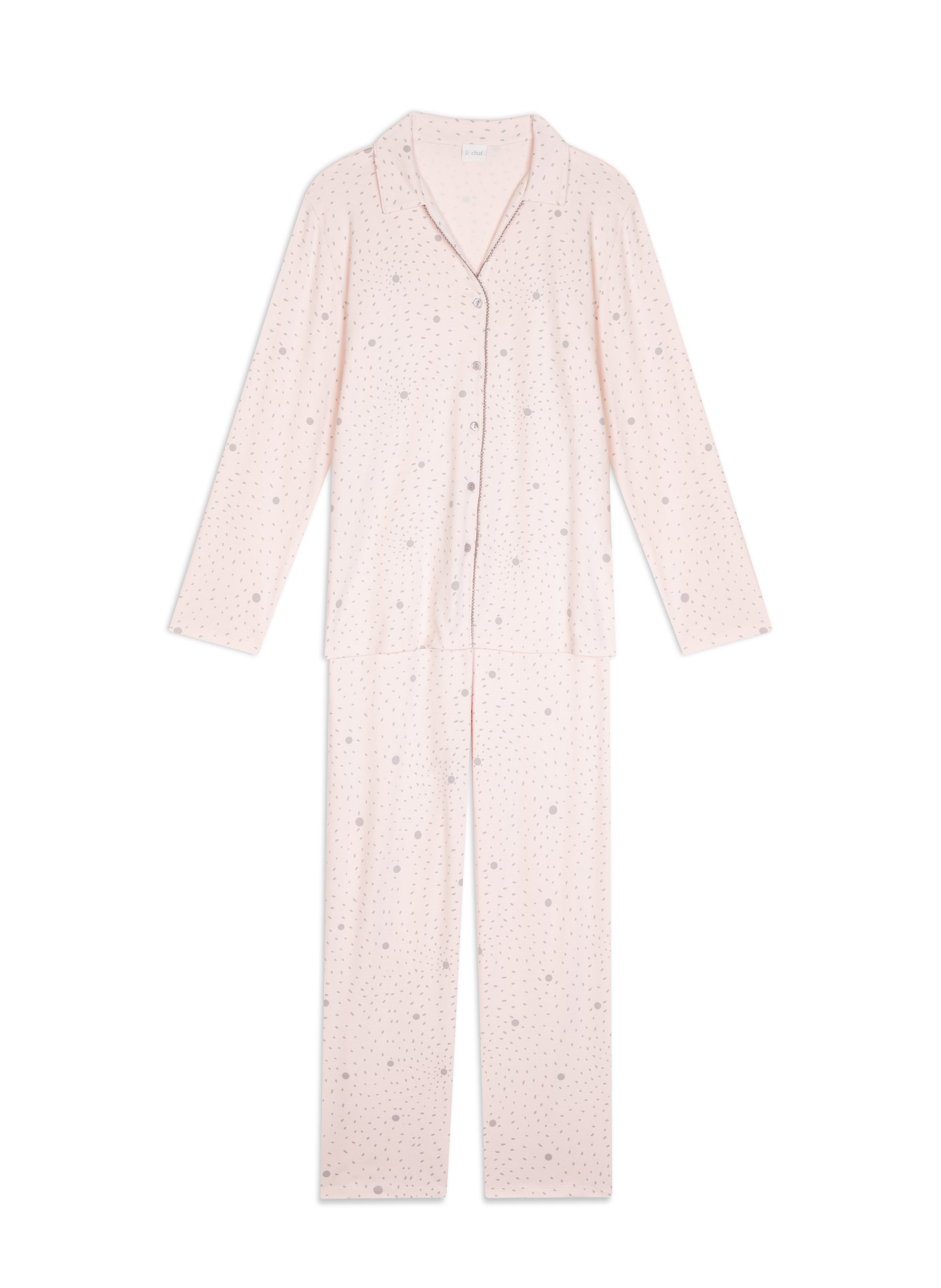 Pyjama boutonné en coton cosy 106 LE CHAT Multicolore