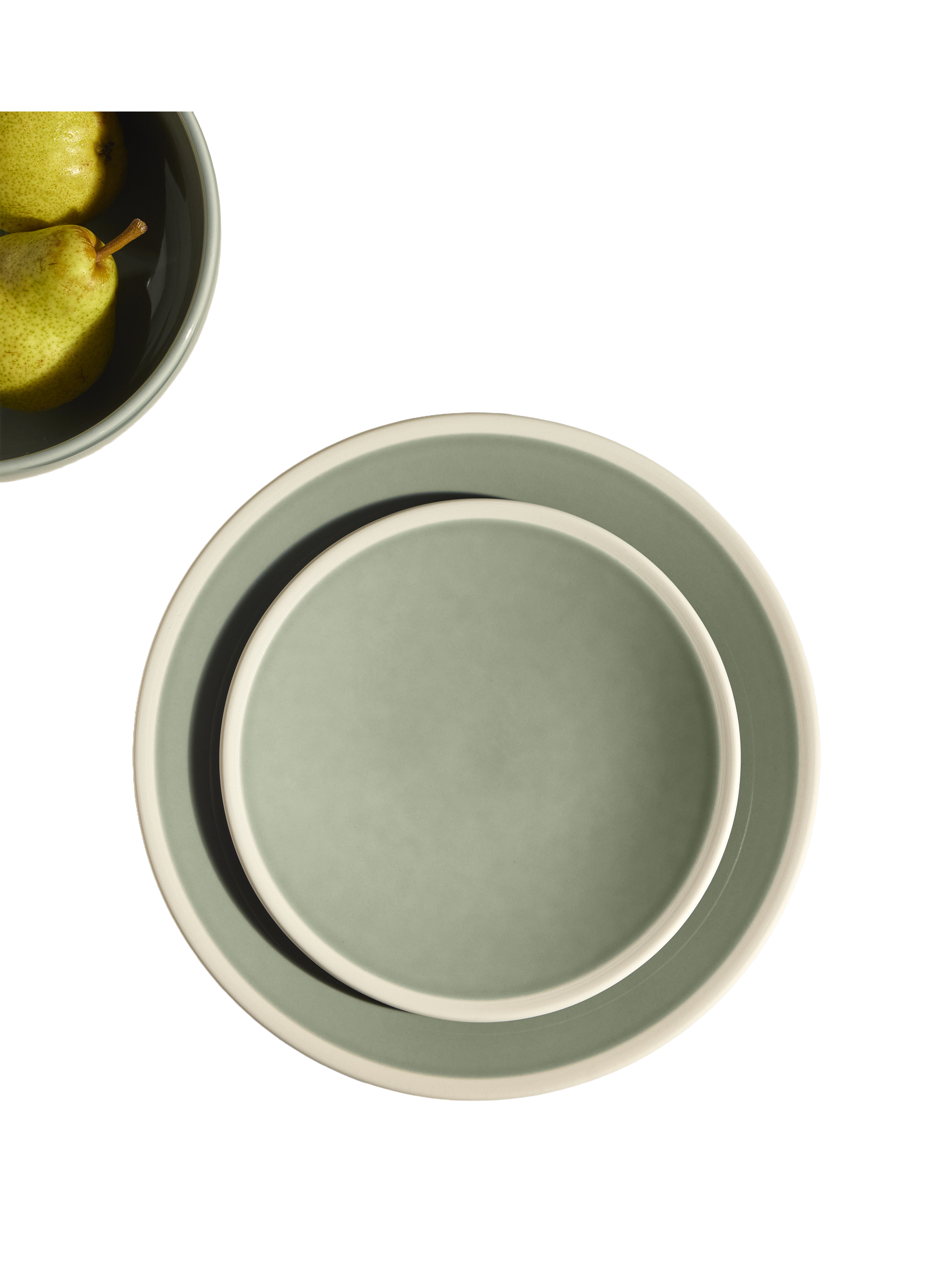 Assiette à dessert sicilia MAISON SARAH LAVOINE Vert