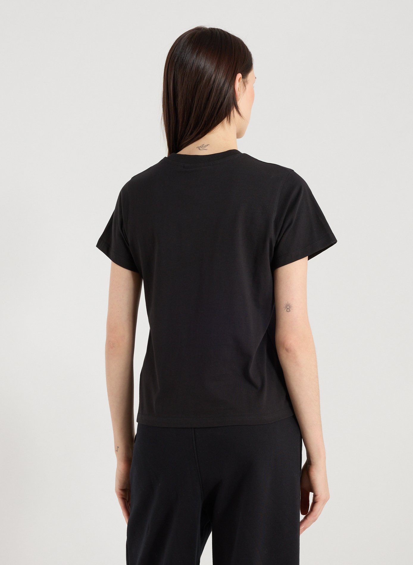 Cotton round-neck T-shirt GERTRUDE ET GASTON Black