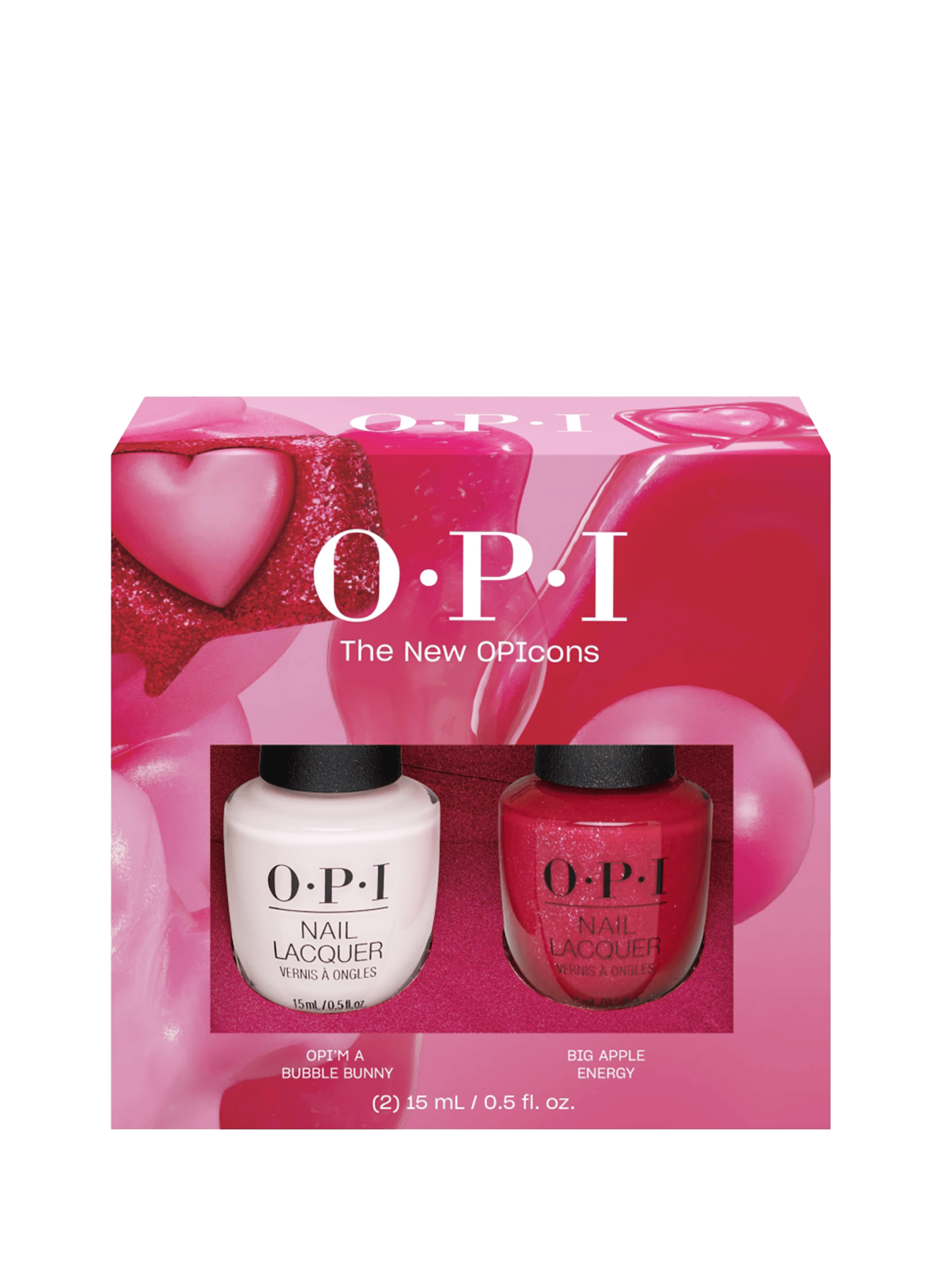 Set of 2 nail polishes OPI No color