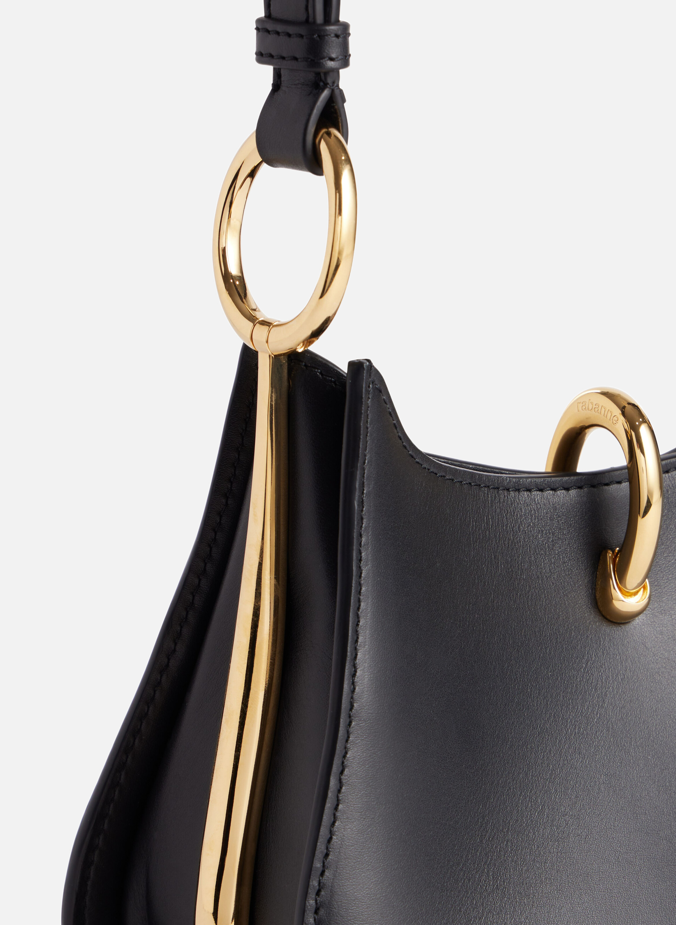 Sac ring en cuir RABANNE Noir