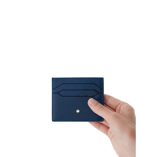 Porte-cartes en cuir texturé