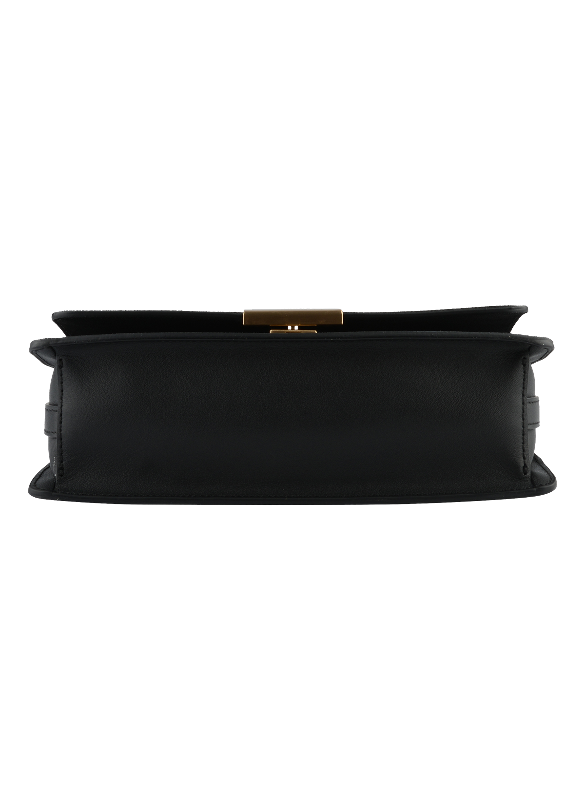 Anjou Daim | Sac porté épaule PM en suede / cuir POURCHET Noir