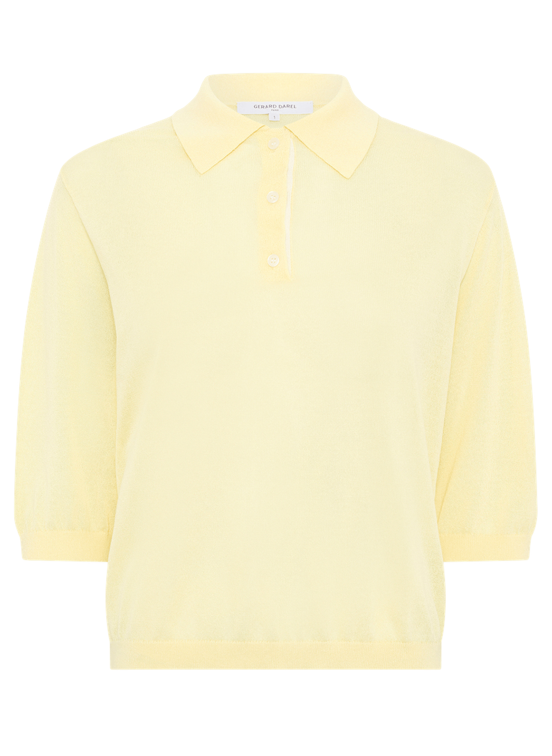 Polo en maille fine - laika GERARD DAREL Jaune