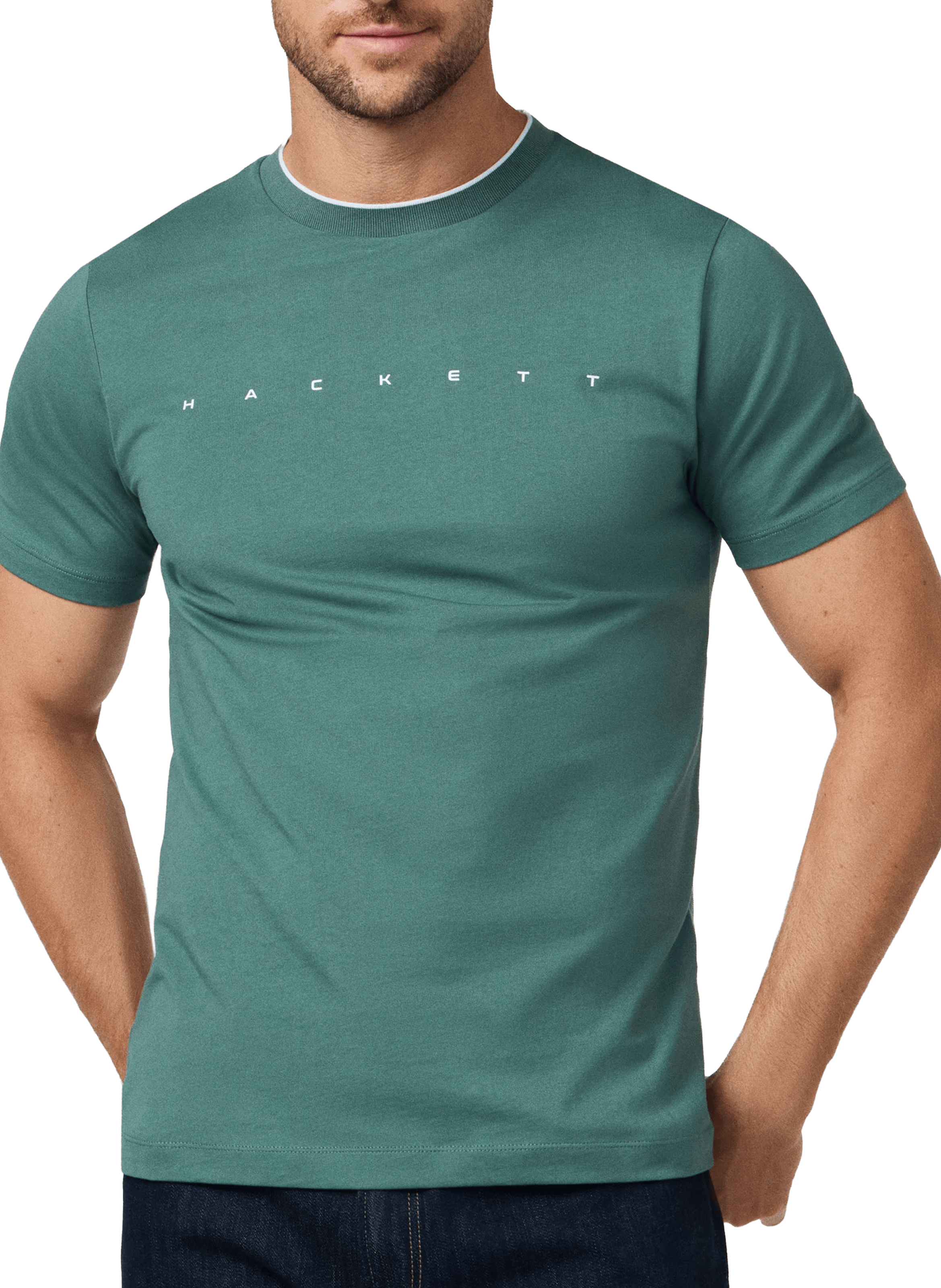 T-shirt en coton HACKETT Vert