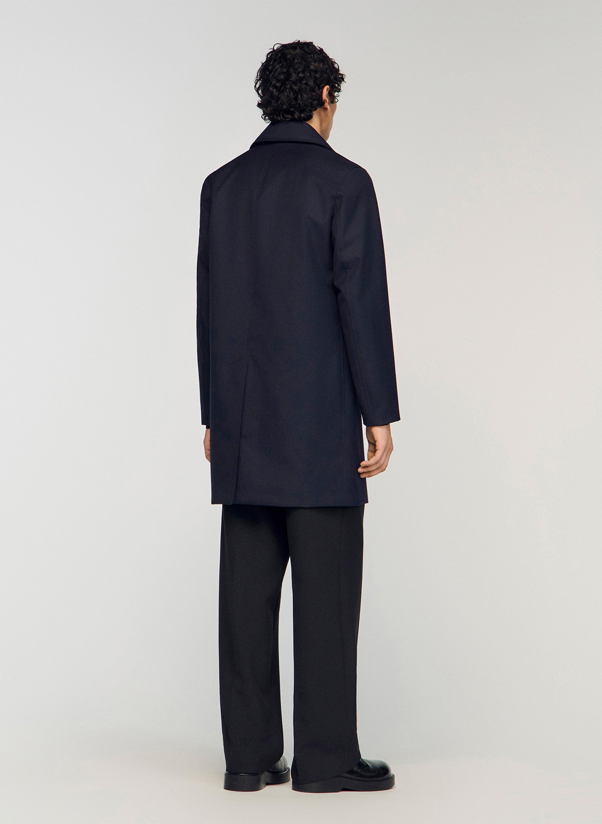 Veste droite col classique SANDRO Bleu