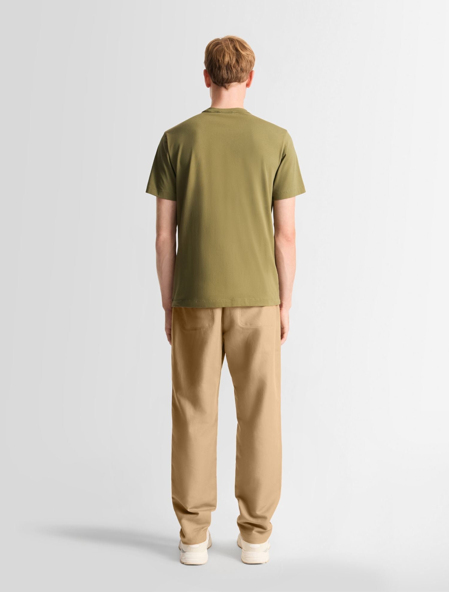 T-shirt riviere col rond coupe regular FUSALP Kaki