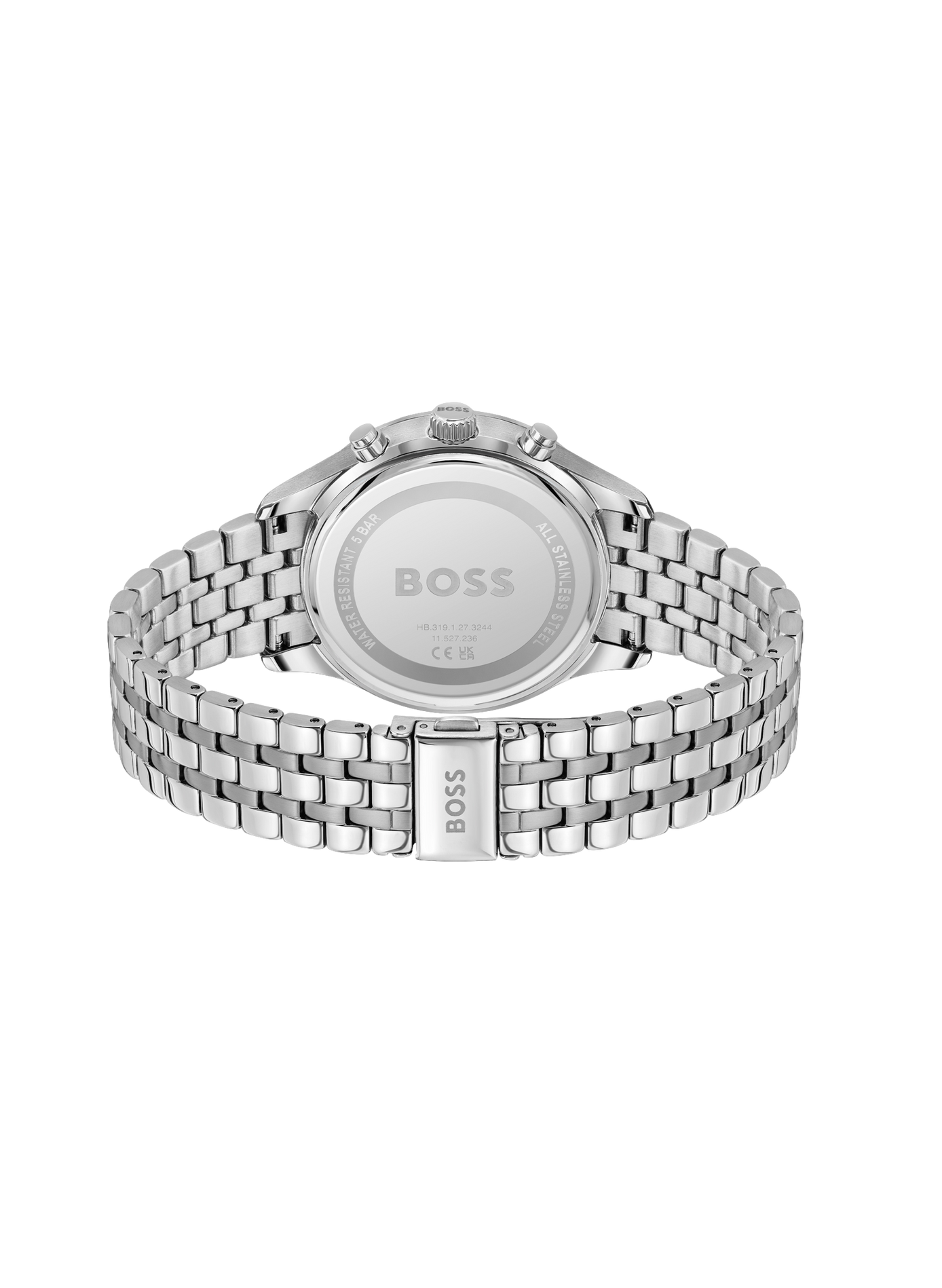 Montre quartz Avery en acier inoxydable BOSS MONTRES Noir