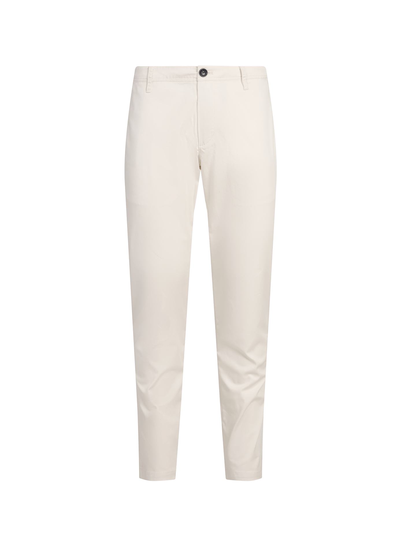 Pantalon slim en coton mélangé  Cream