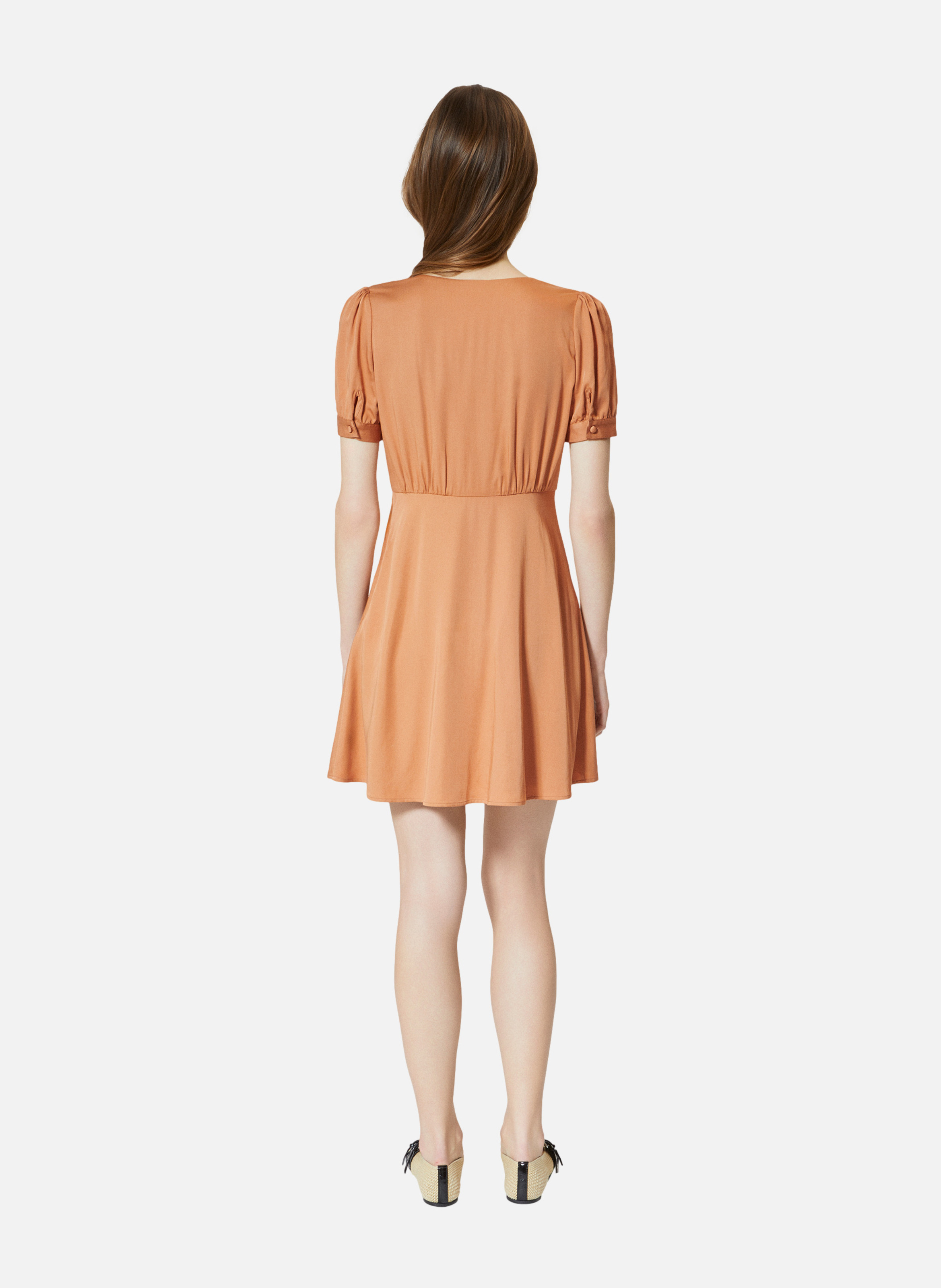 Robe courte Marron
