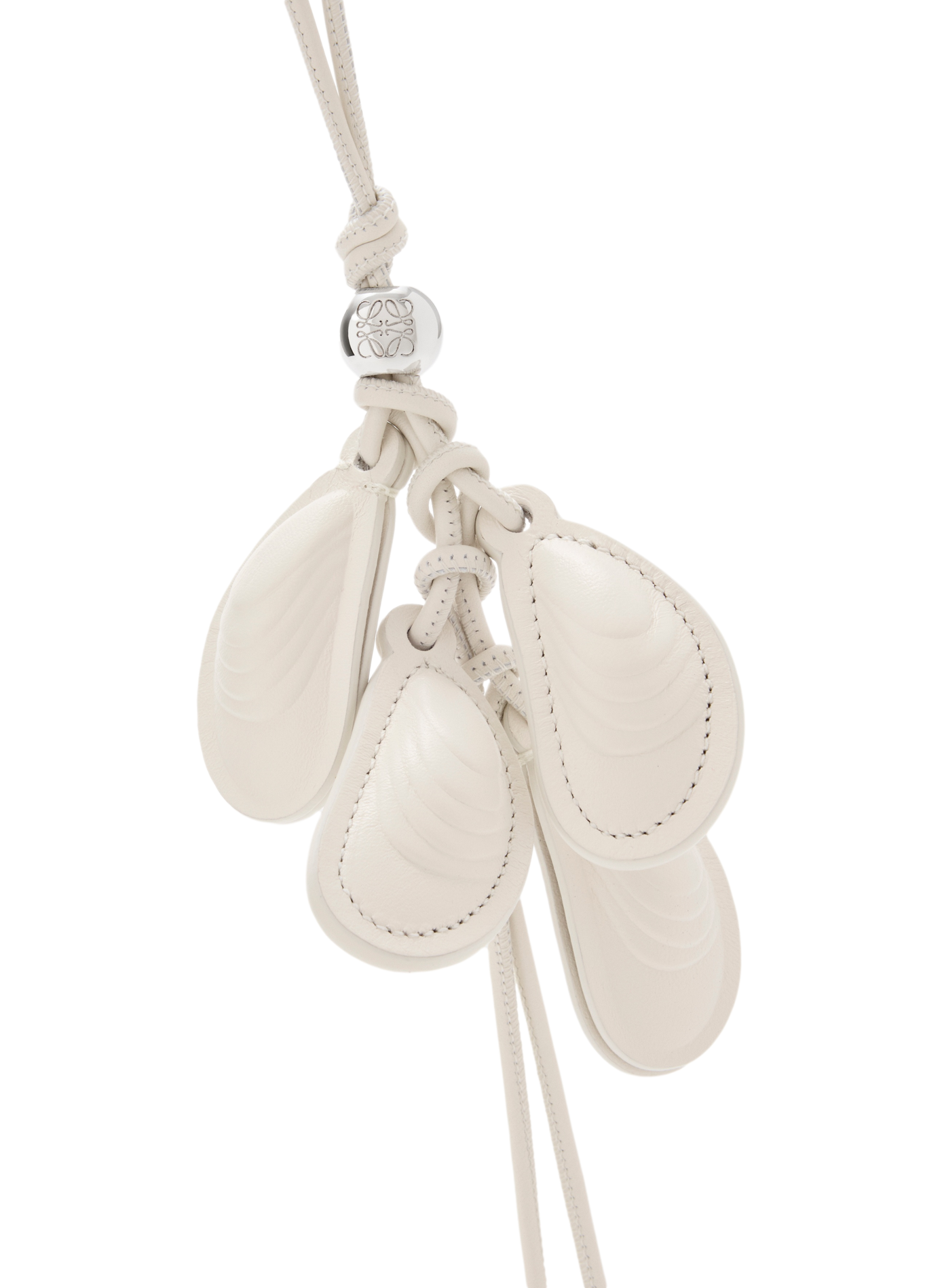 Bijou de sac coquillages en cuir LOEWE Blanc