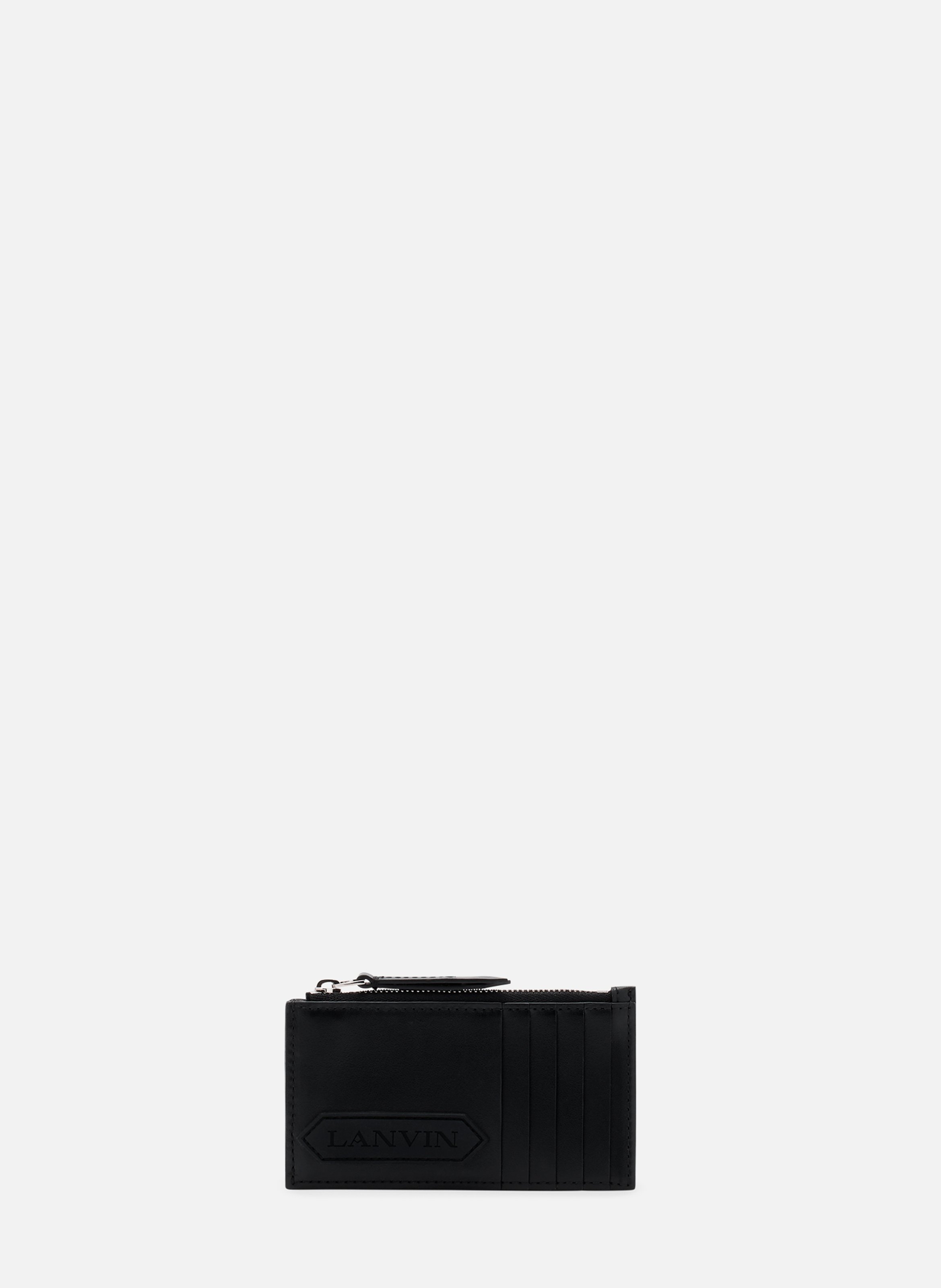 Porte-cartes lanvin signature en cuir LANVIN Noir