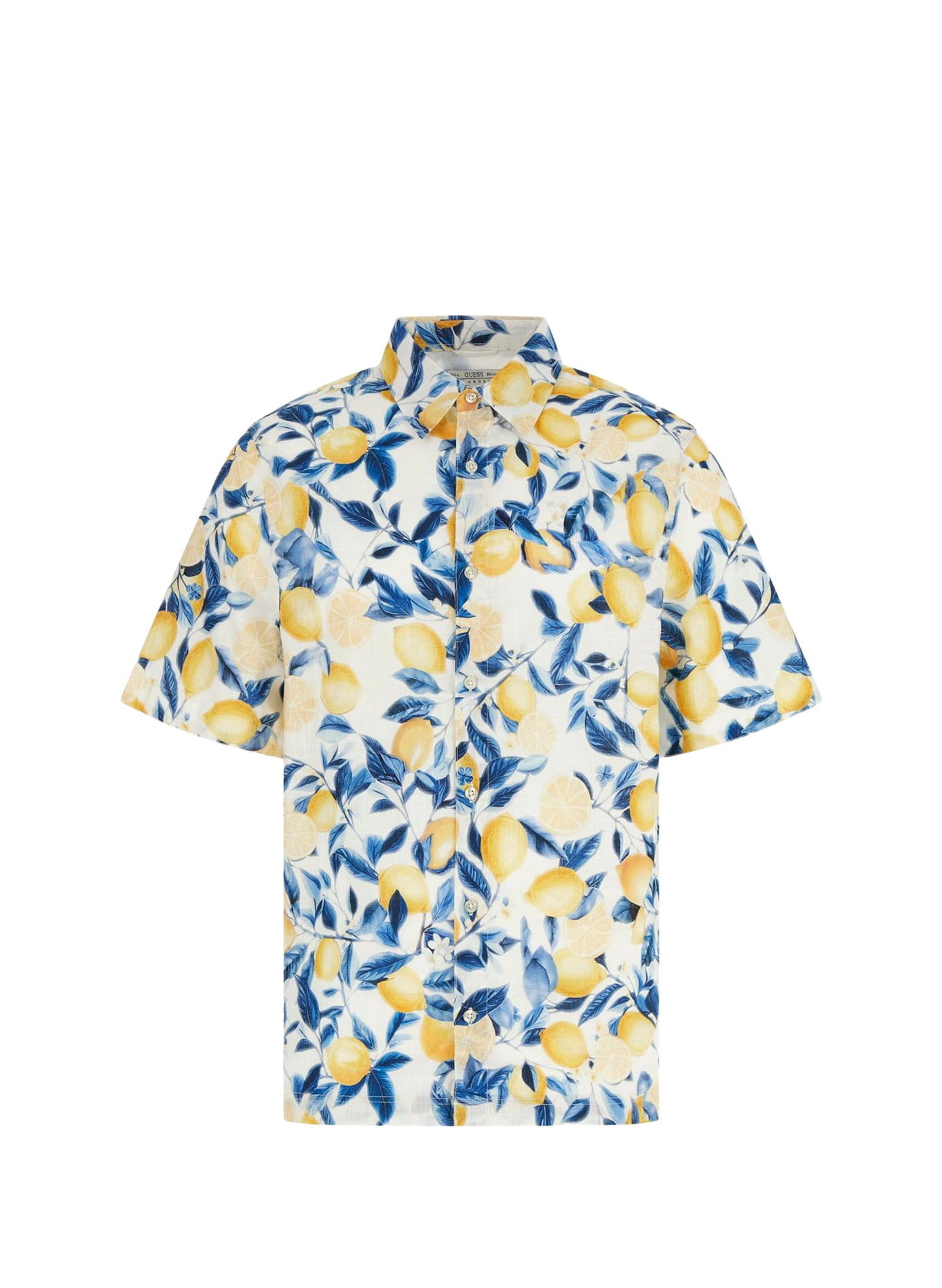 Chemise imprimée en coton GUESS Jaune