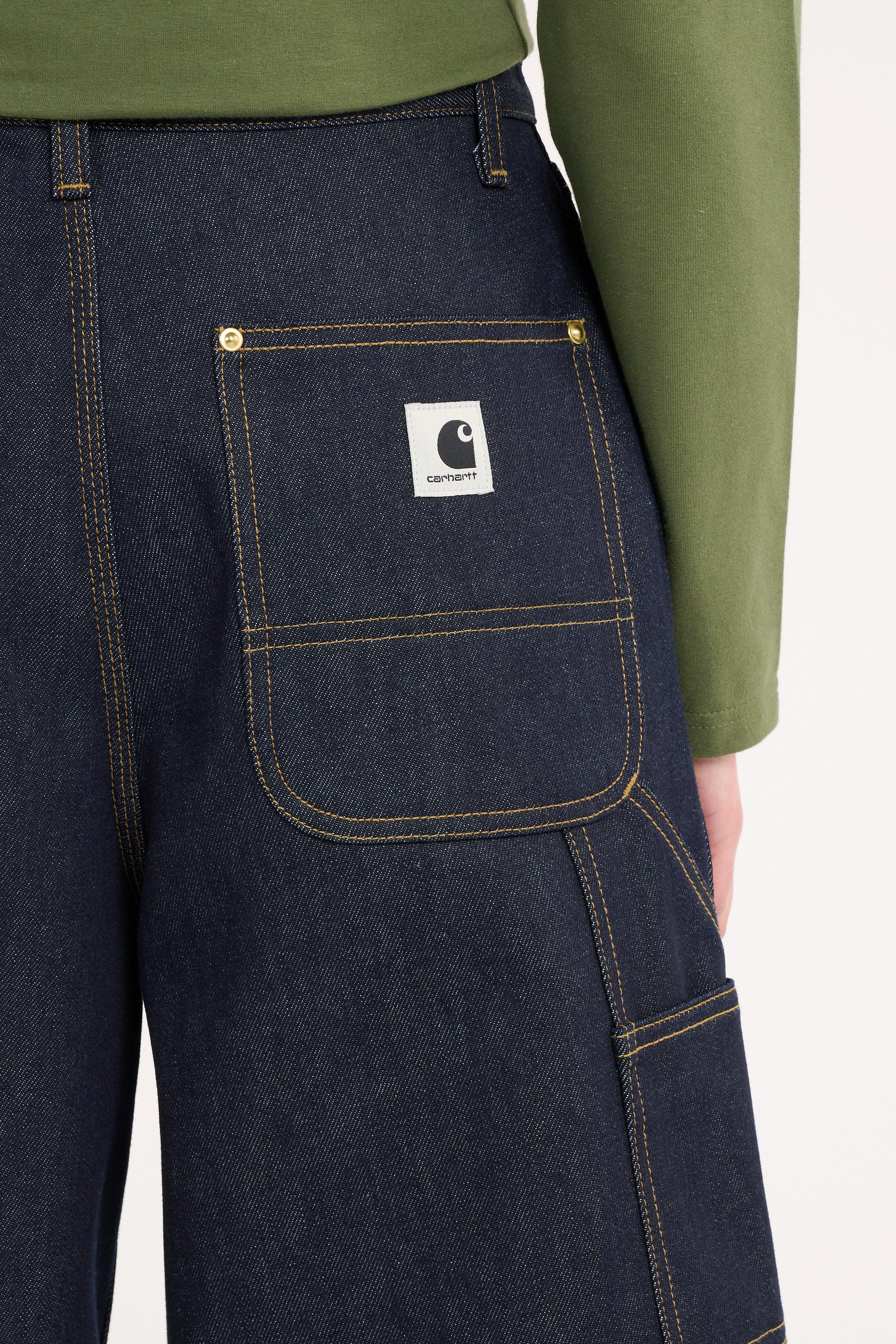 Short w' nixon double knee short CARHARTT WIP Bleu