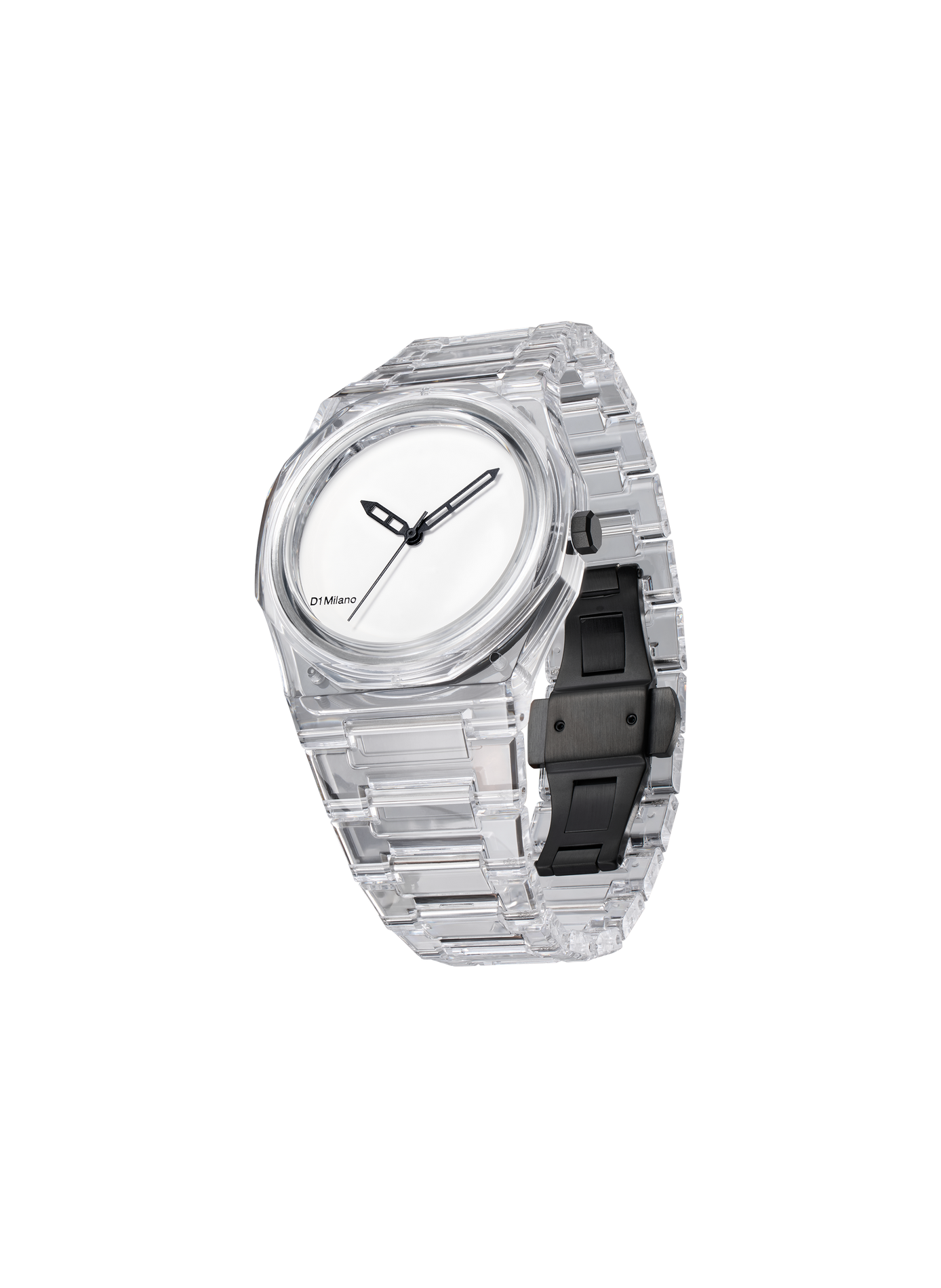 Montre quartz EXP_White en nylon | Blanc D1 MILANO Homme