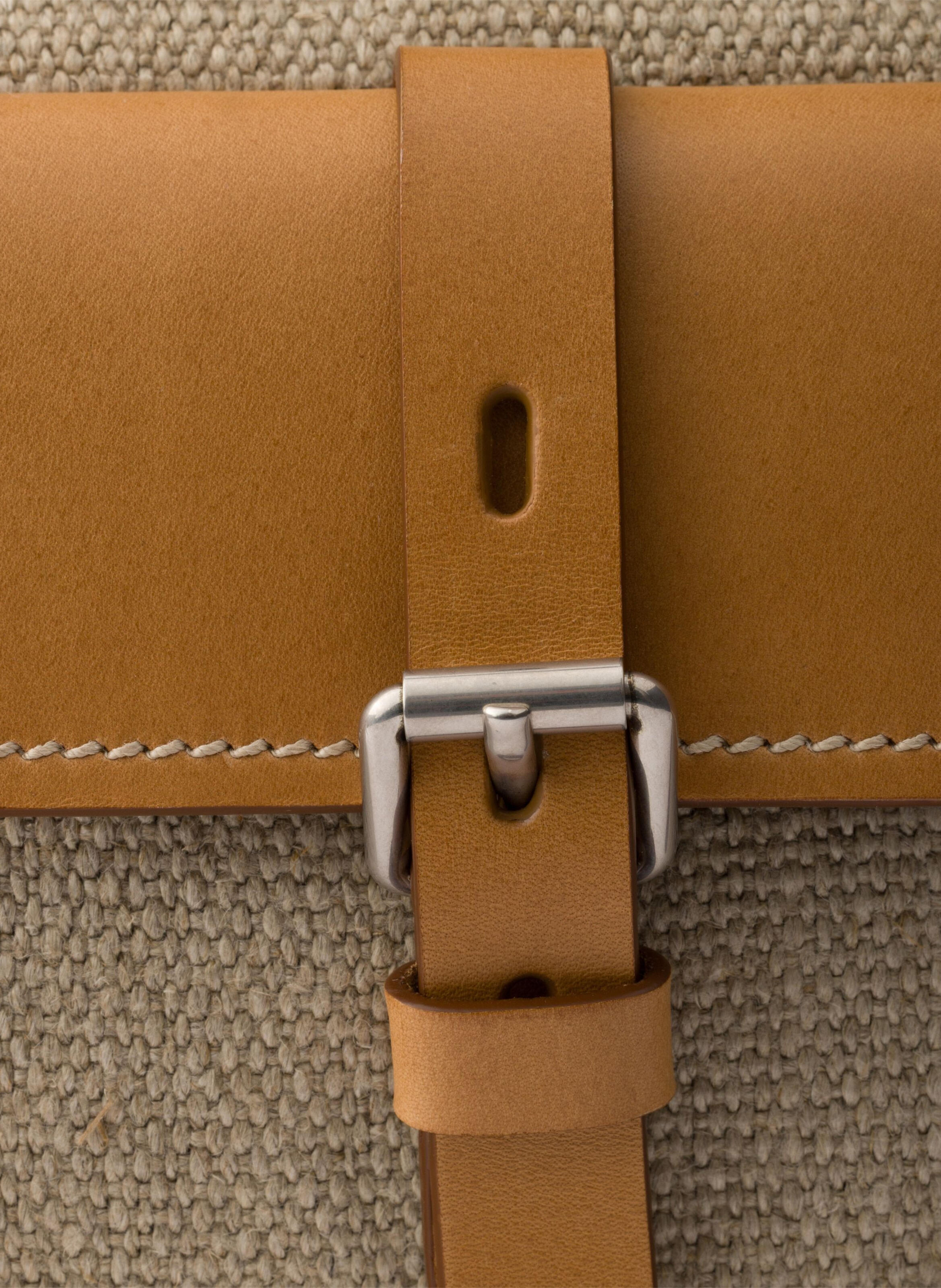 Cabas prada bonnie en lin et cuir PRADA Beige