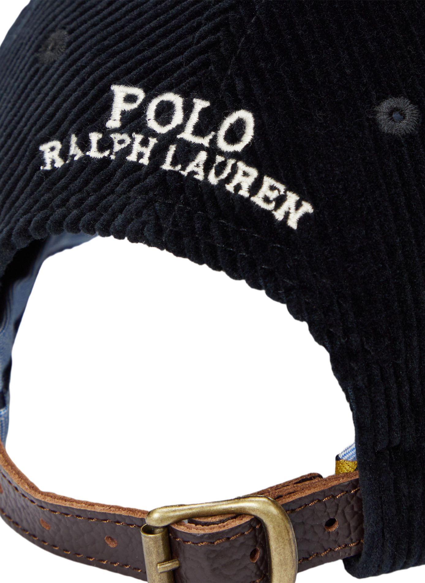 Casquette en velours côtelé POLO RALPH LAUREN Noir