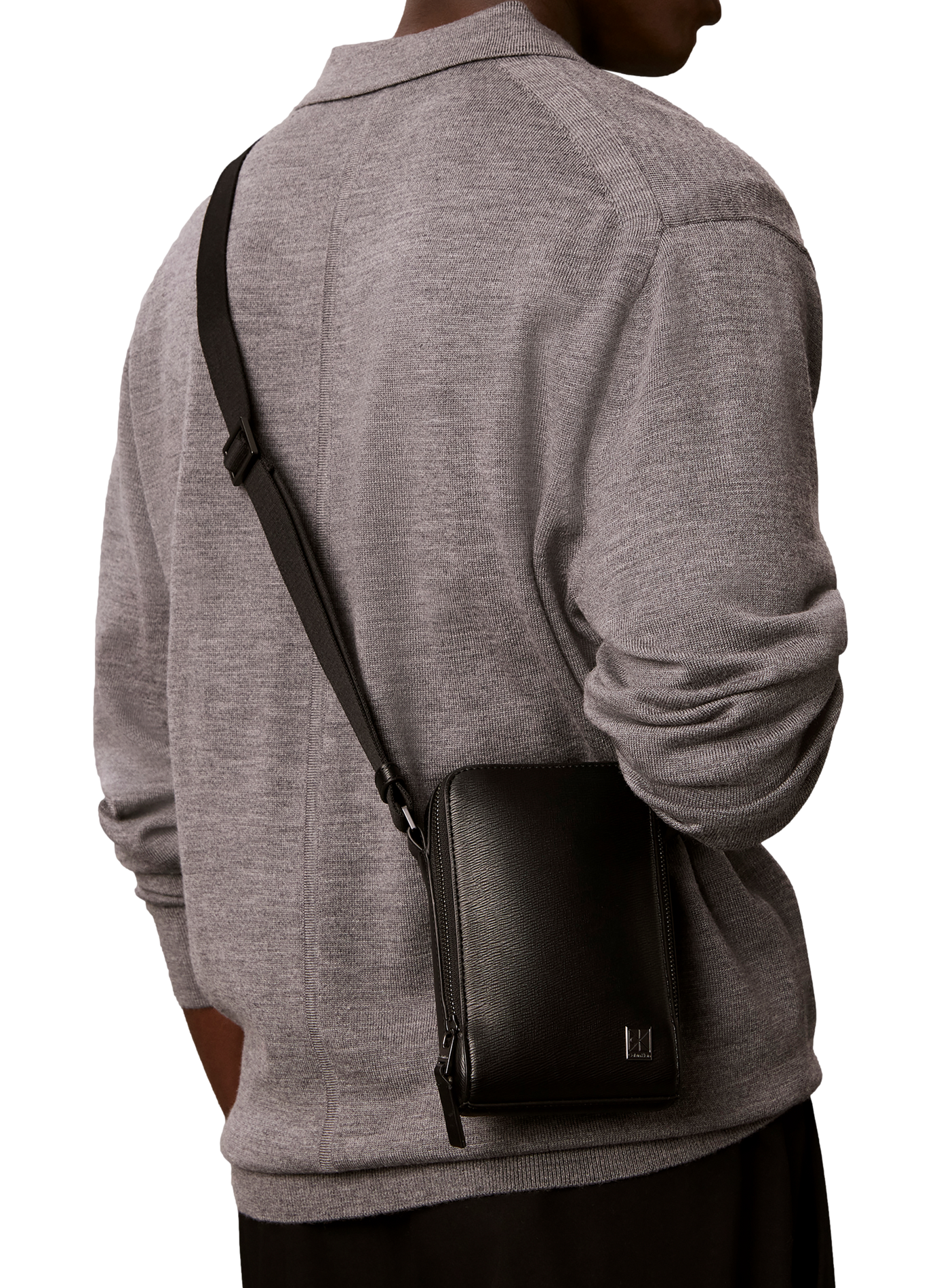 Shoulder bag with logo CALVIN KLEIN Black