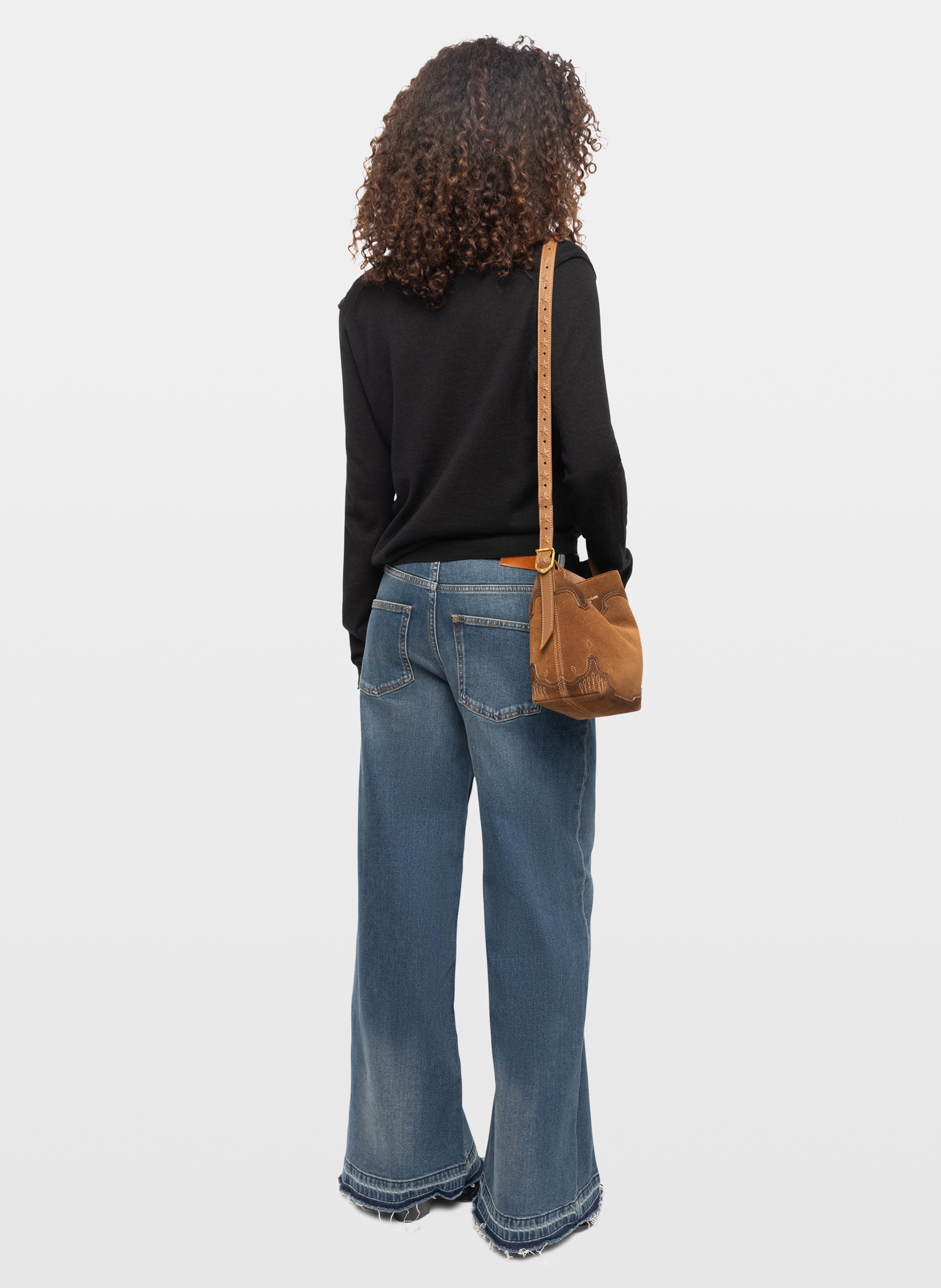 Strakke V-hals trui van kasjmier Rivy ZADIG&VOLTAIRE Zwart