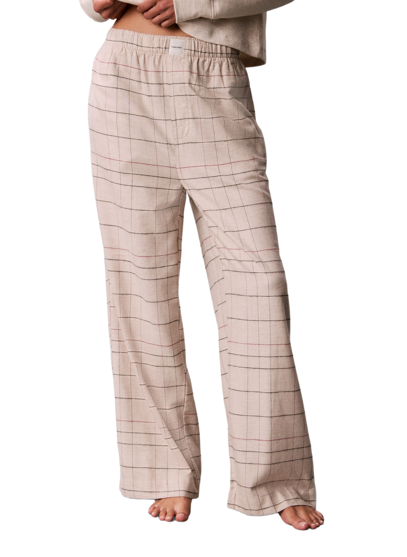 Karierter Pyjamahose aus Baumwollmischung | Rot CALVIN KLEIN Damen