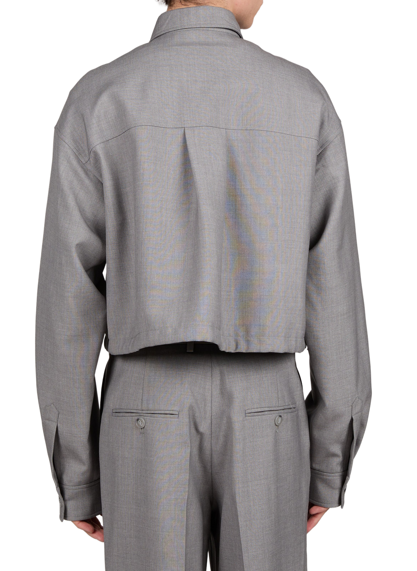 Plain Sean cropped jacket SEAN SUEN Grey