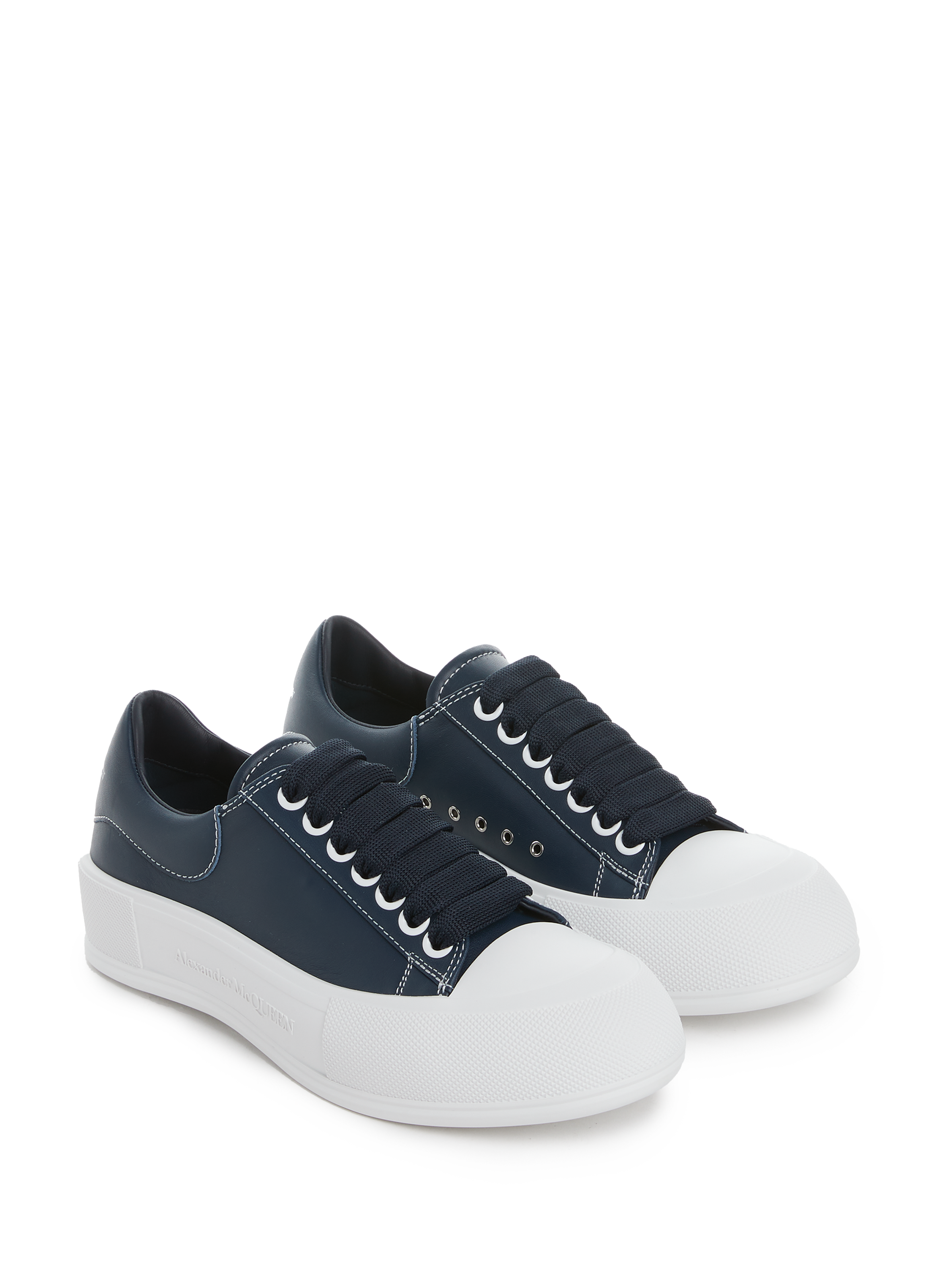 Baskets Deck en cuir