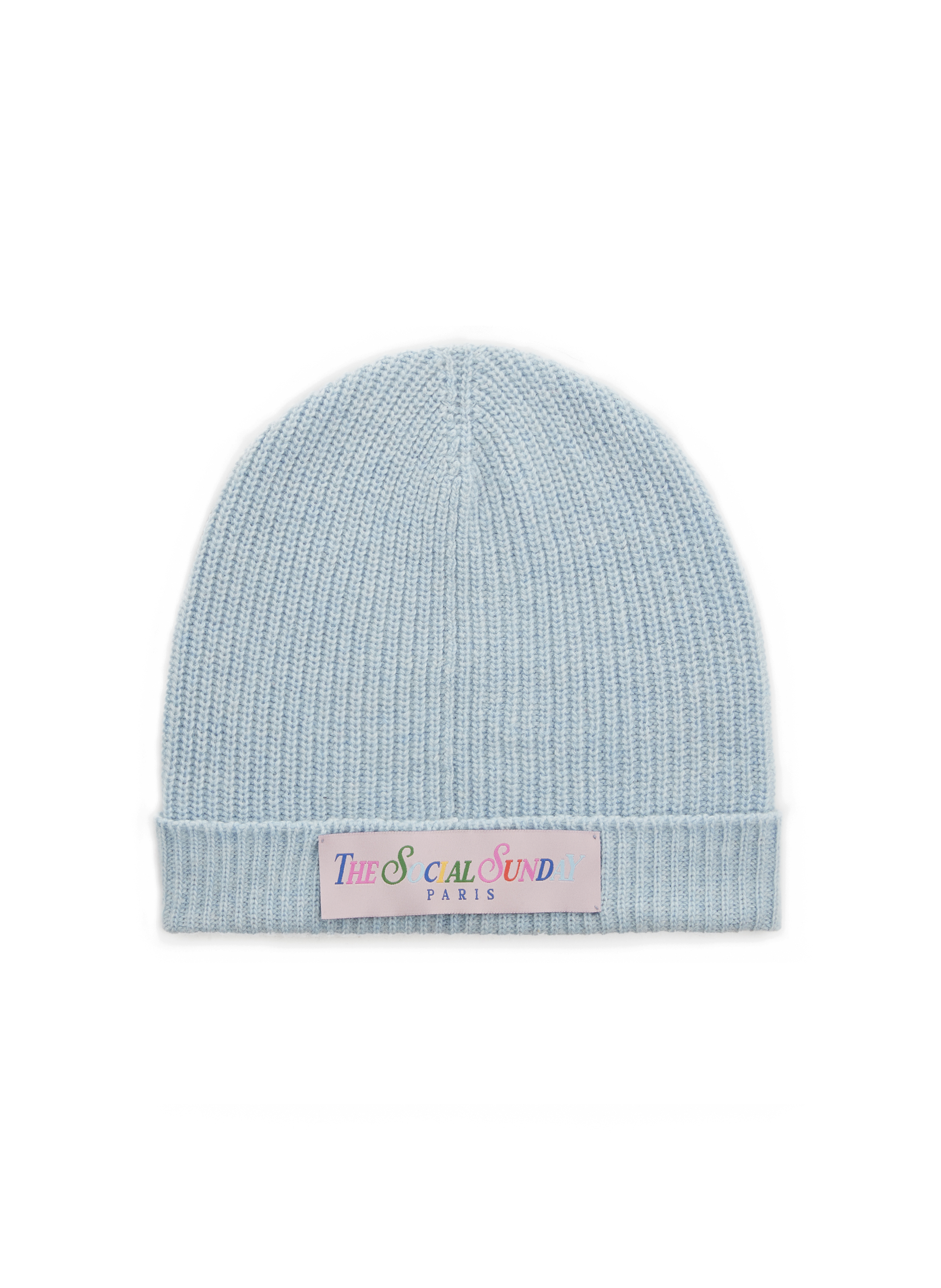 THE SOCIAL SUNDAY Wool-blend beanie hat Blue