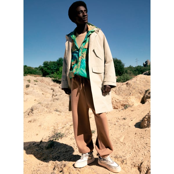 Parka avec capuche en coton bio