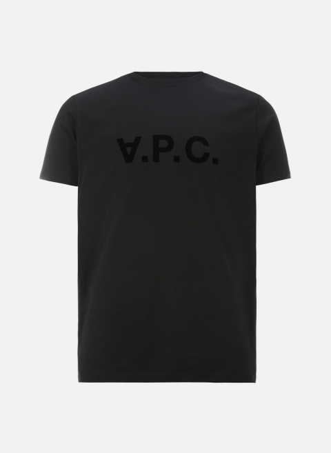 T-shirt à logo en coton BlackA.P.C. 