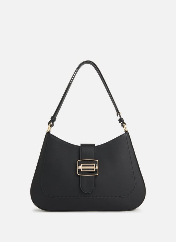 Sac à main cuir Hobo Noir by LA RÉSERVE LA RÉSERVE Sac à main cuir Hobo Noir