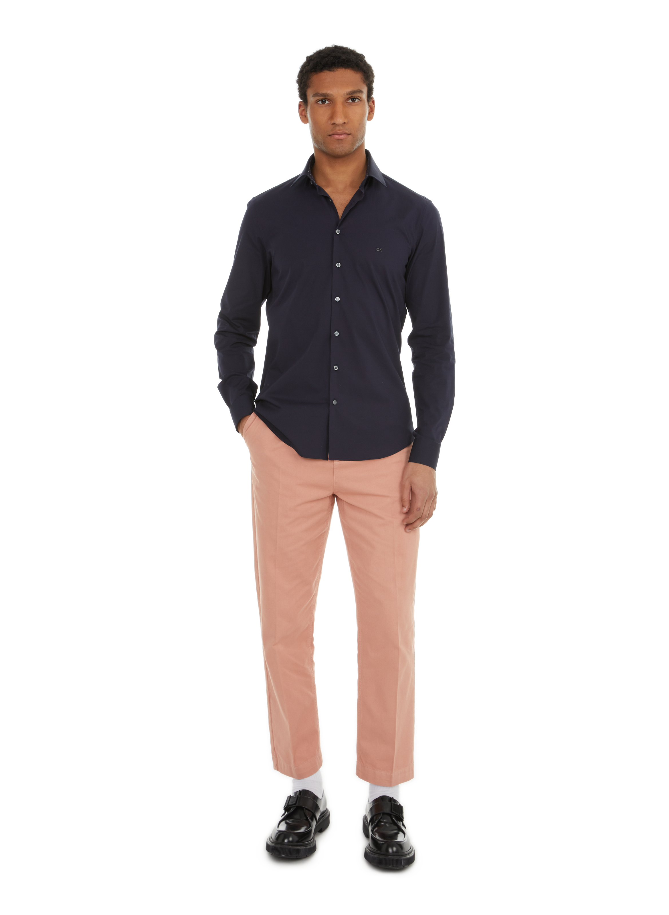 Chemise en coton CALVIN KLEIN Bleu