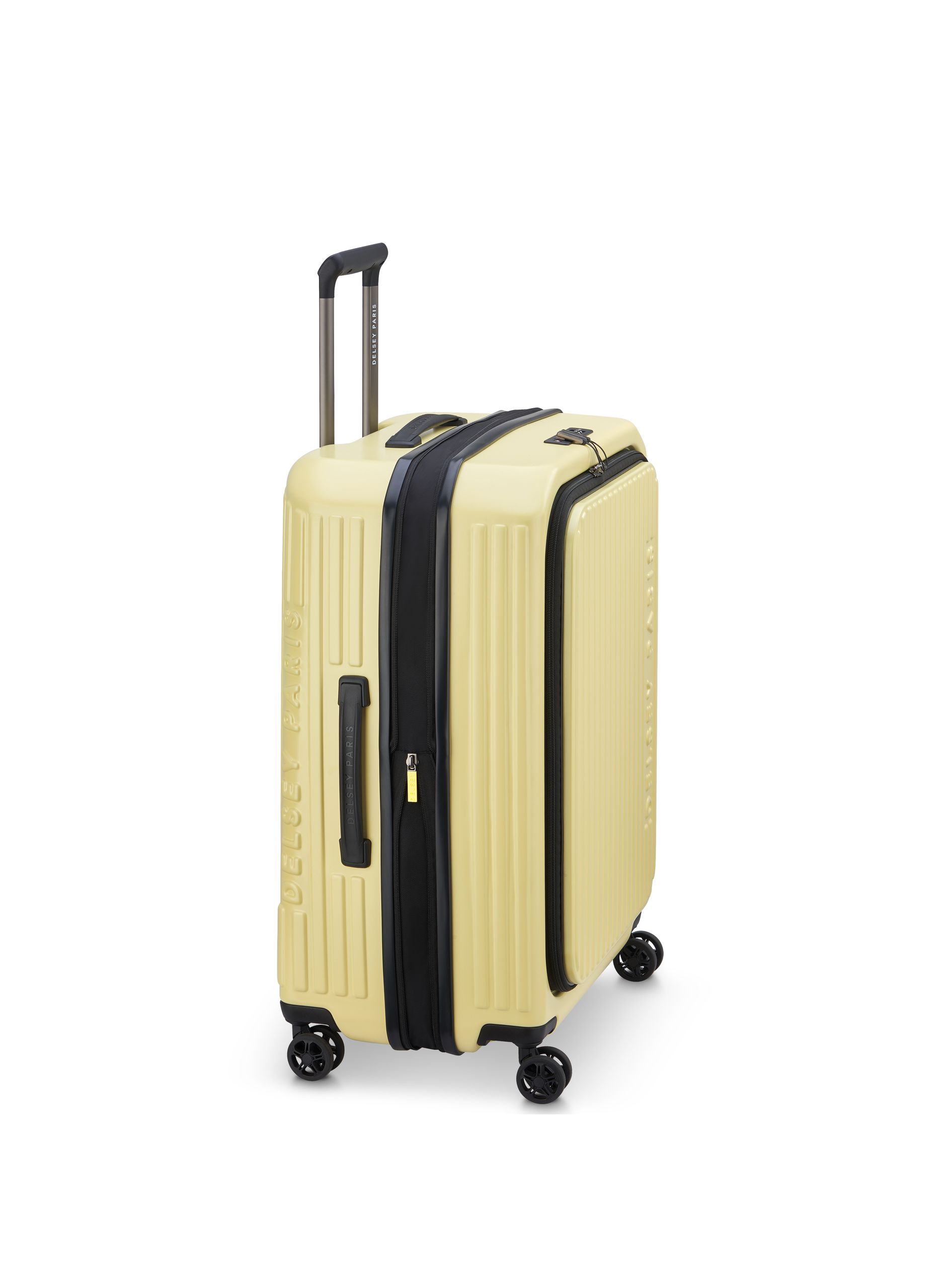 Valise cabine rigide taille s - securitime zip DELSEY PARIS Jaune