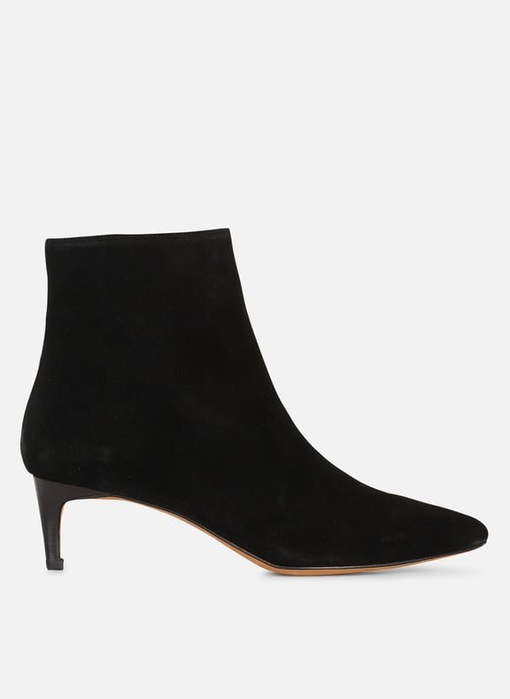 Bottines à bout pointu en cuir mara Noir by ANTHOLOGY ANTHOLOGY Bottines à bout pointu en cuir mara Noir