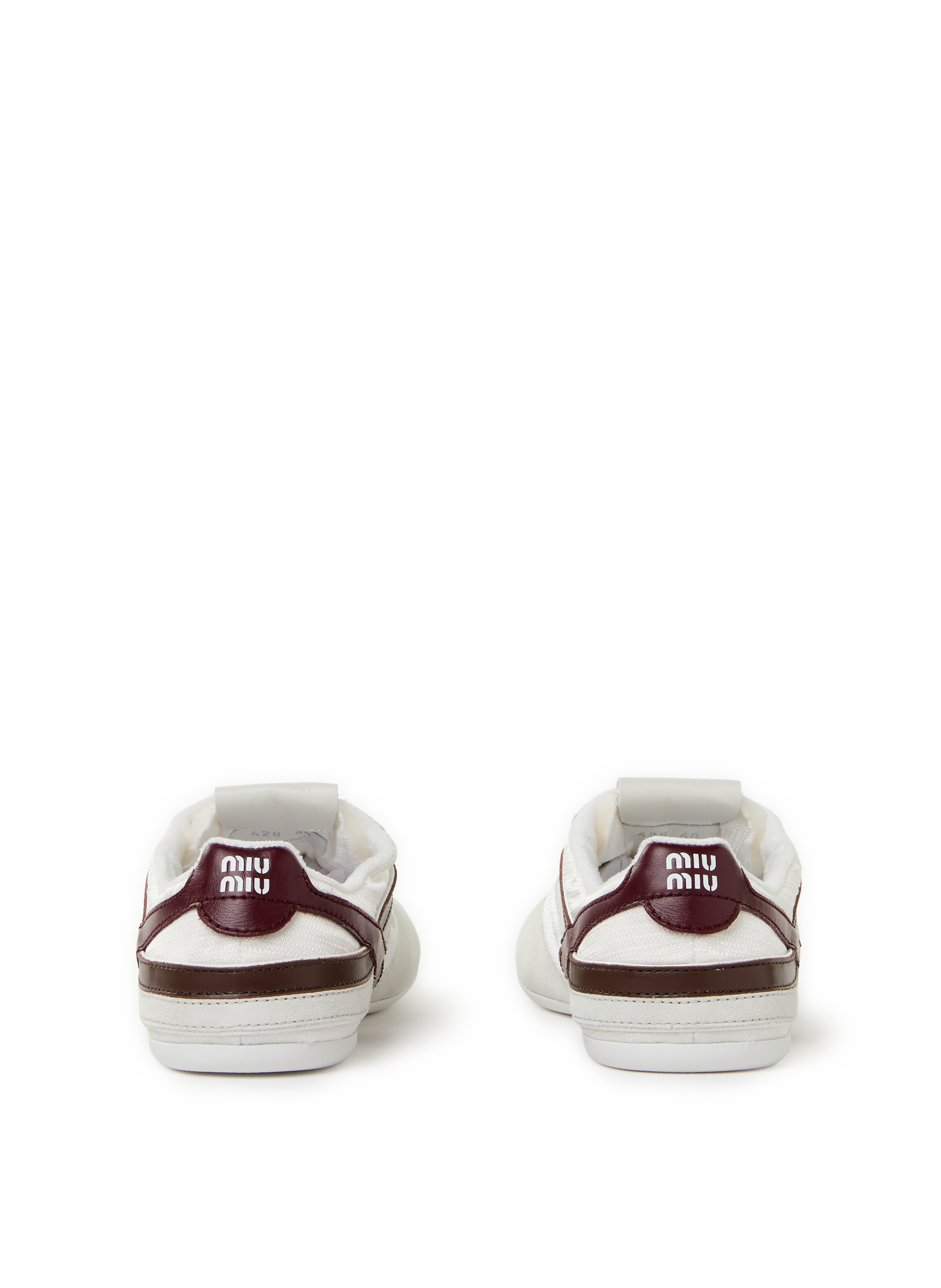 Baskets Gymnasius MIU MIU Blanc