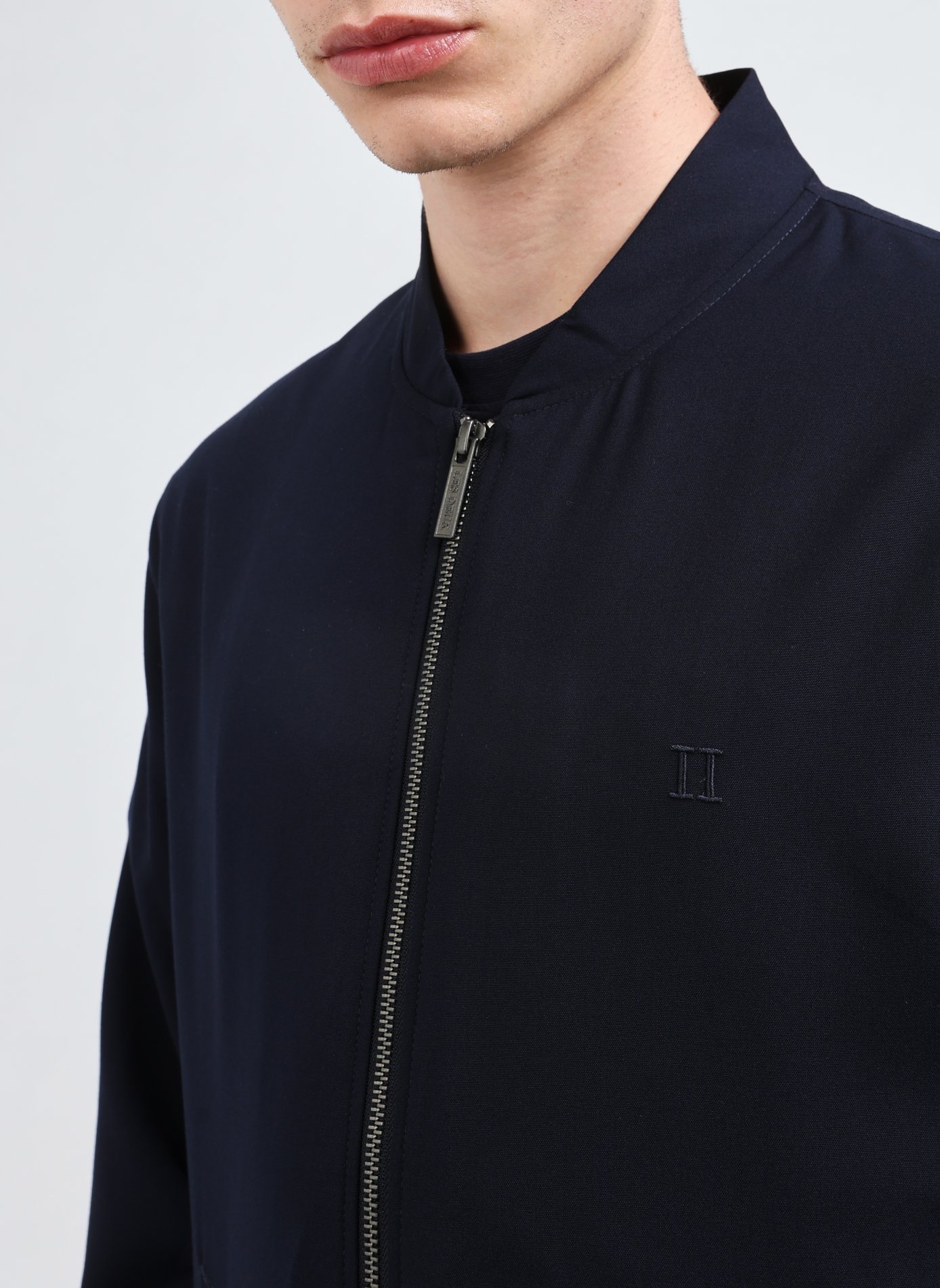 Blouson droit col baseball LES DEUX Bleu